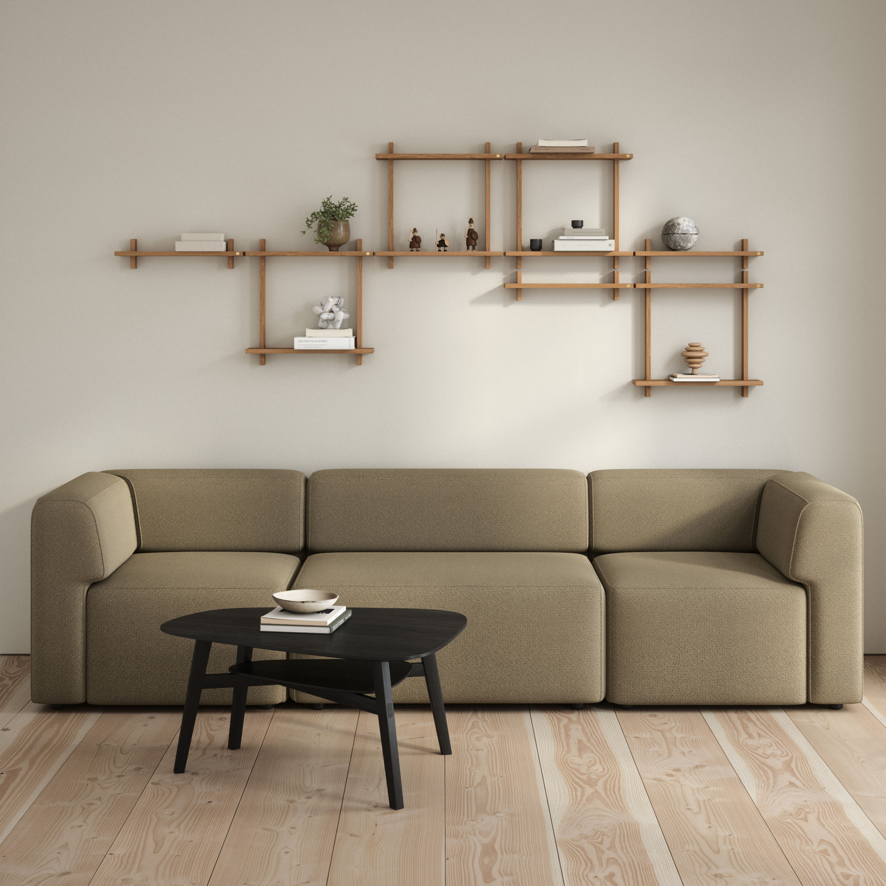 Andersen Furniture Treat Single Vägghylla Oljad Ek Large