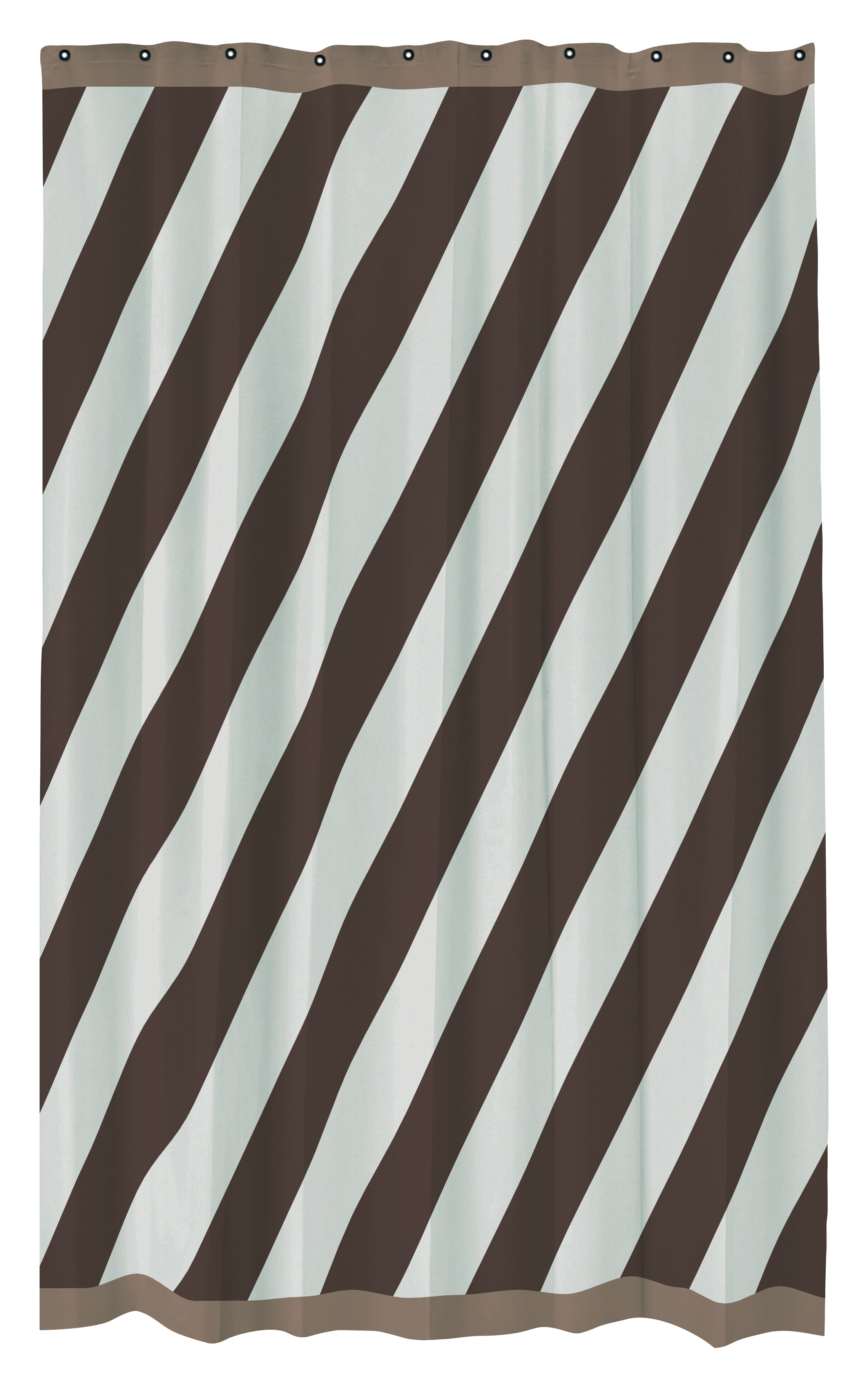 Mette Ditmer - Diagonal Duschdraperi Chocolate - Brun