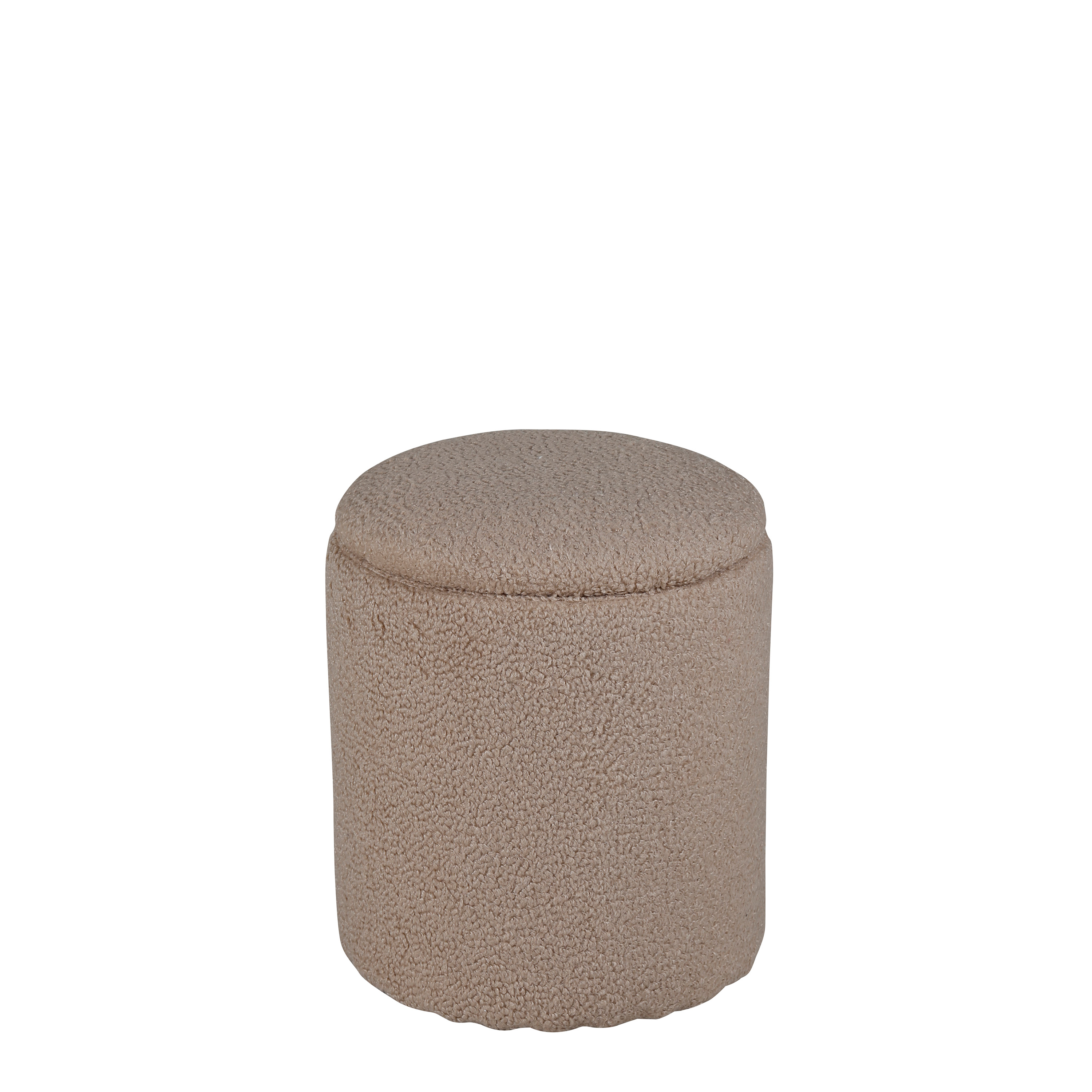 Limpen Sittpuff Förvaring Teddy Beige