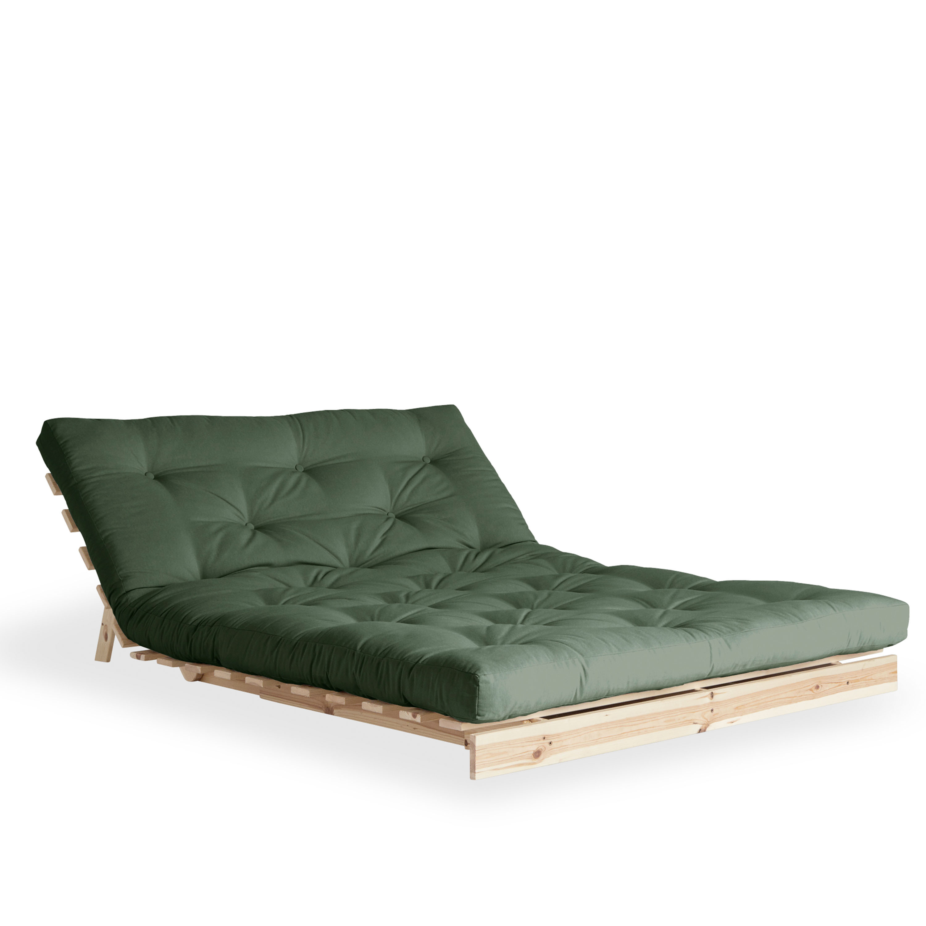 Karup Design Roots Vuodesohva Luonnollinen/Olive Green 140 cm