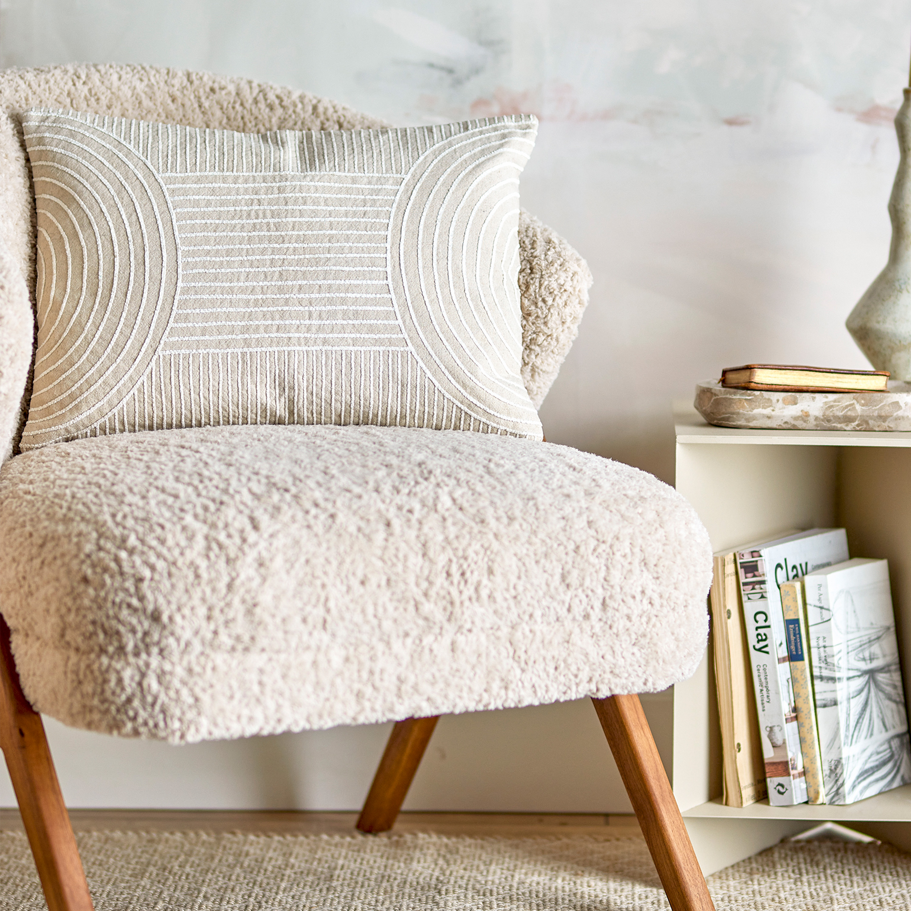 Bloomingville Chun Koristetyyny Luonnonväri 50x35