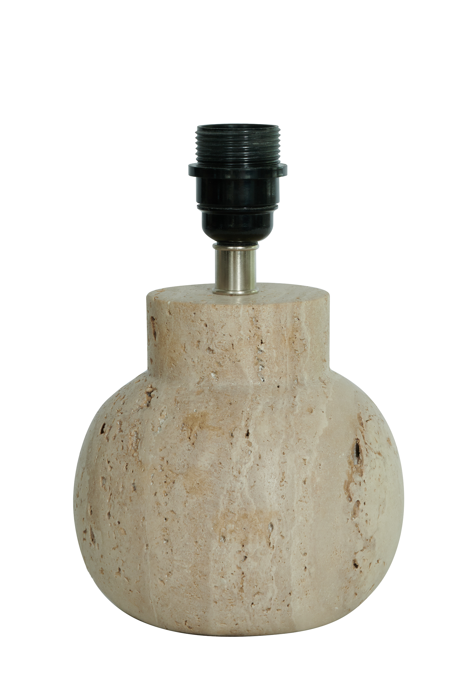 Watt & Veke - Pella Lampenfuß Travertine 23cm - Beige - Lampenfüße