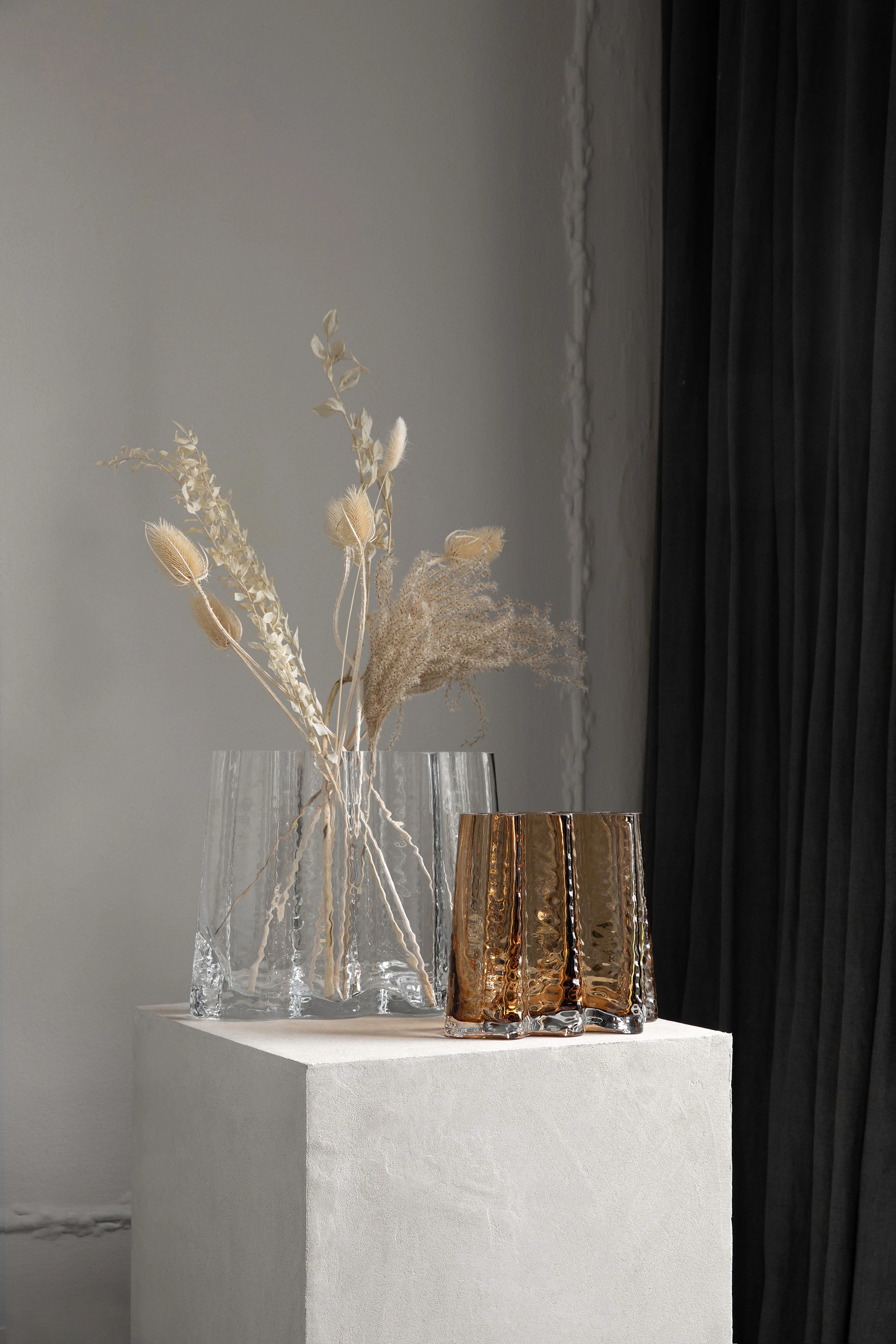 Cooee Design Gry Wide Vas Cognac 19cm