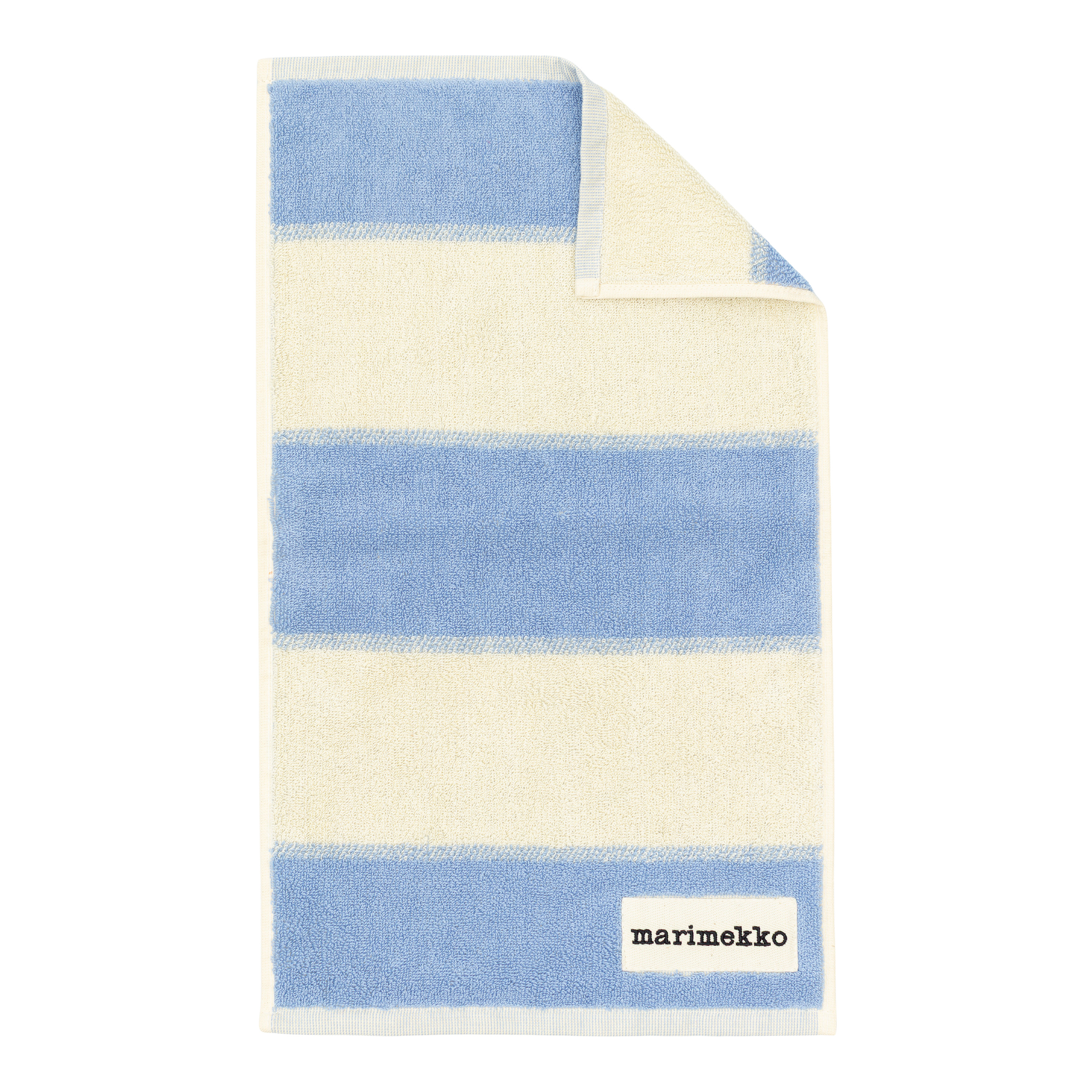 Marimekko Galleria Handtuch Hellblau/Melon 30x50