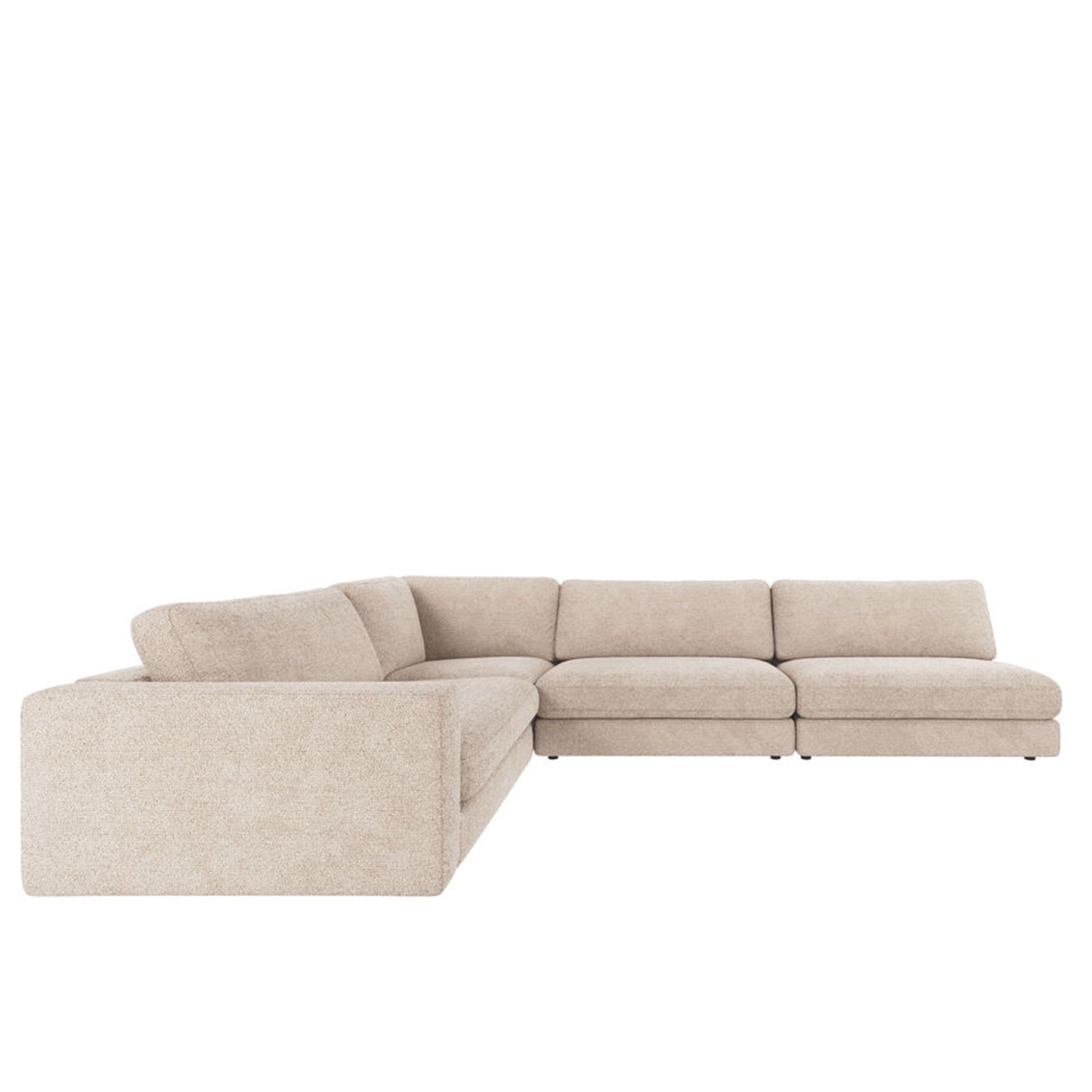 Duncan 2+3-Sitzer Ecksofa Rechts Hellgrau