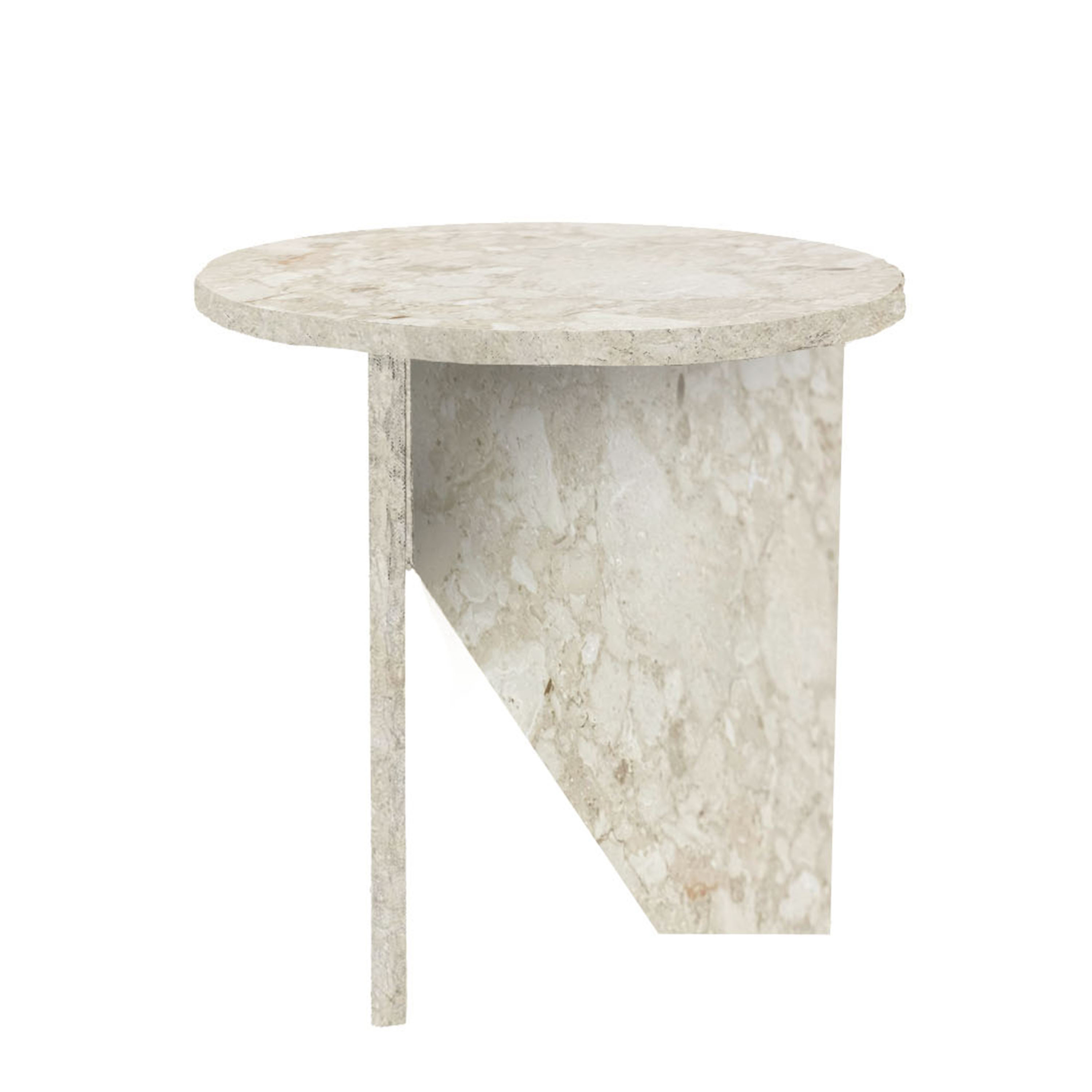 Muubs Verde Sidebord Cream Marble Ø40