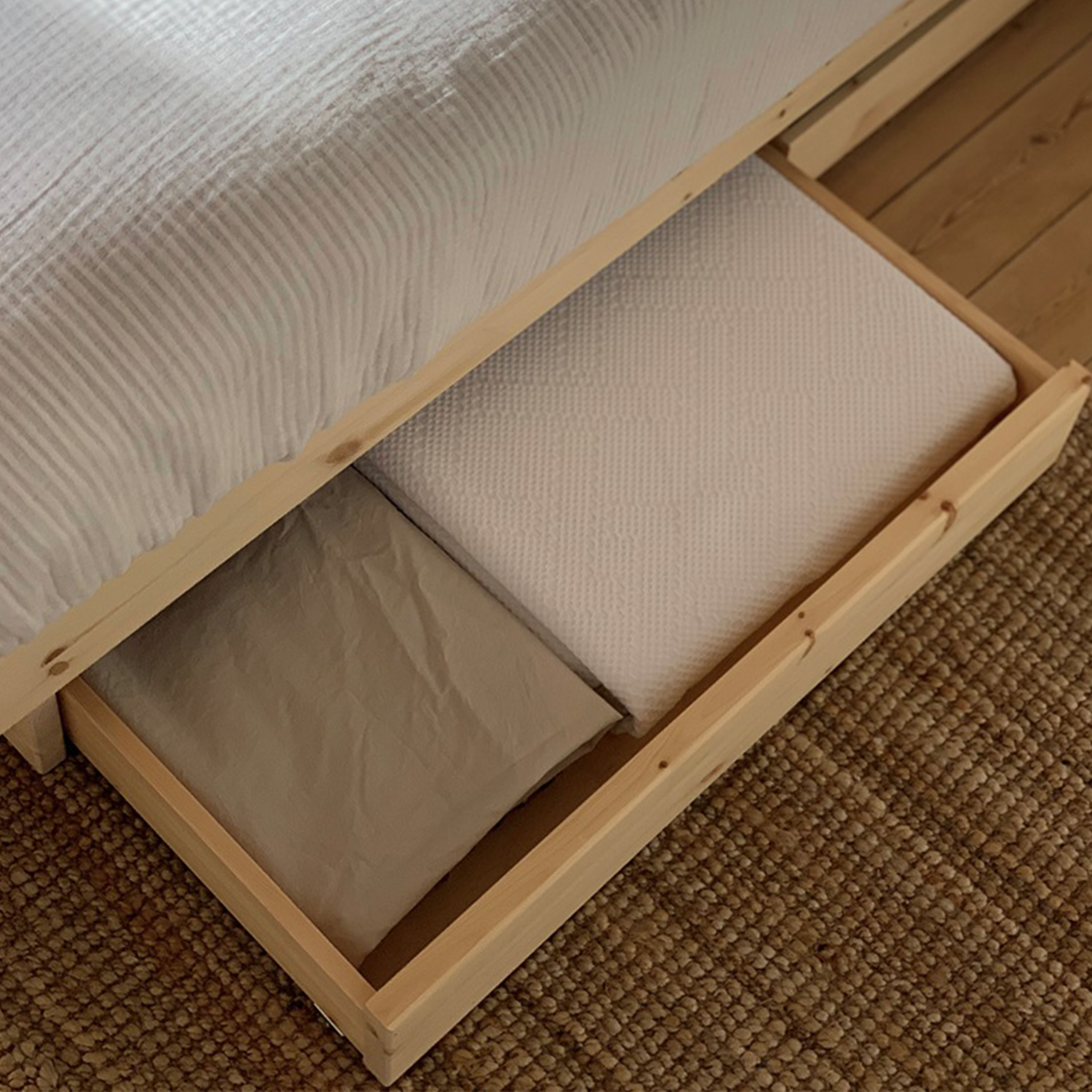 Karup Design Kanso Bed frame incl. 4 drawers Raw 140cm