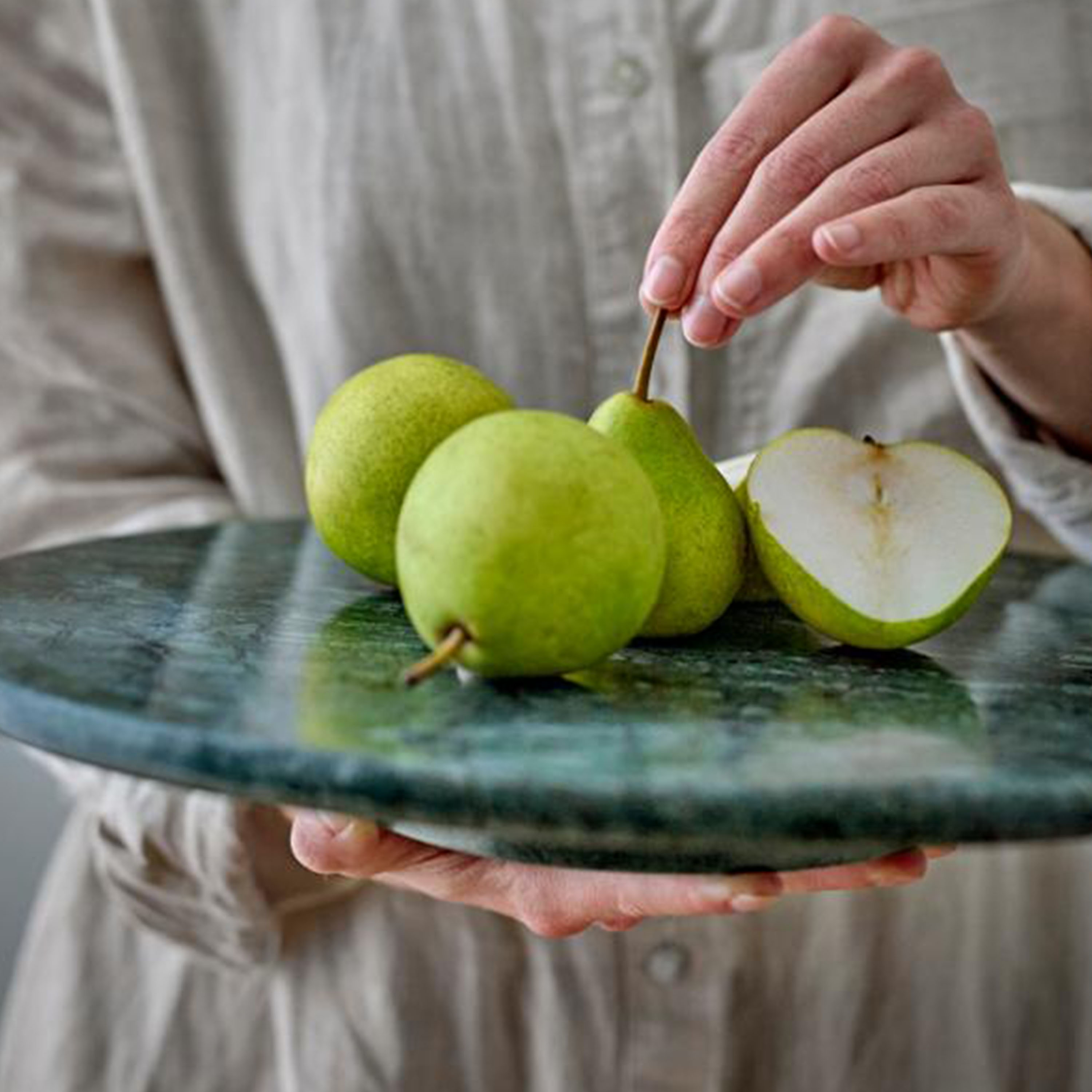 Bloomingville Nuni Pyörivä tarjotin Green 35cm