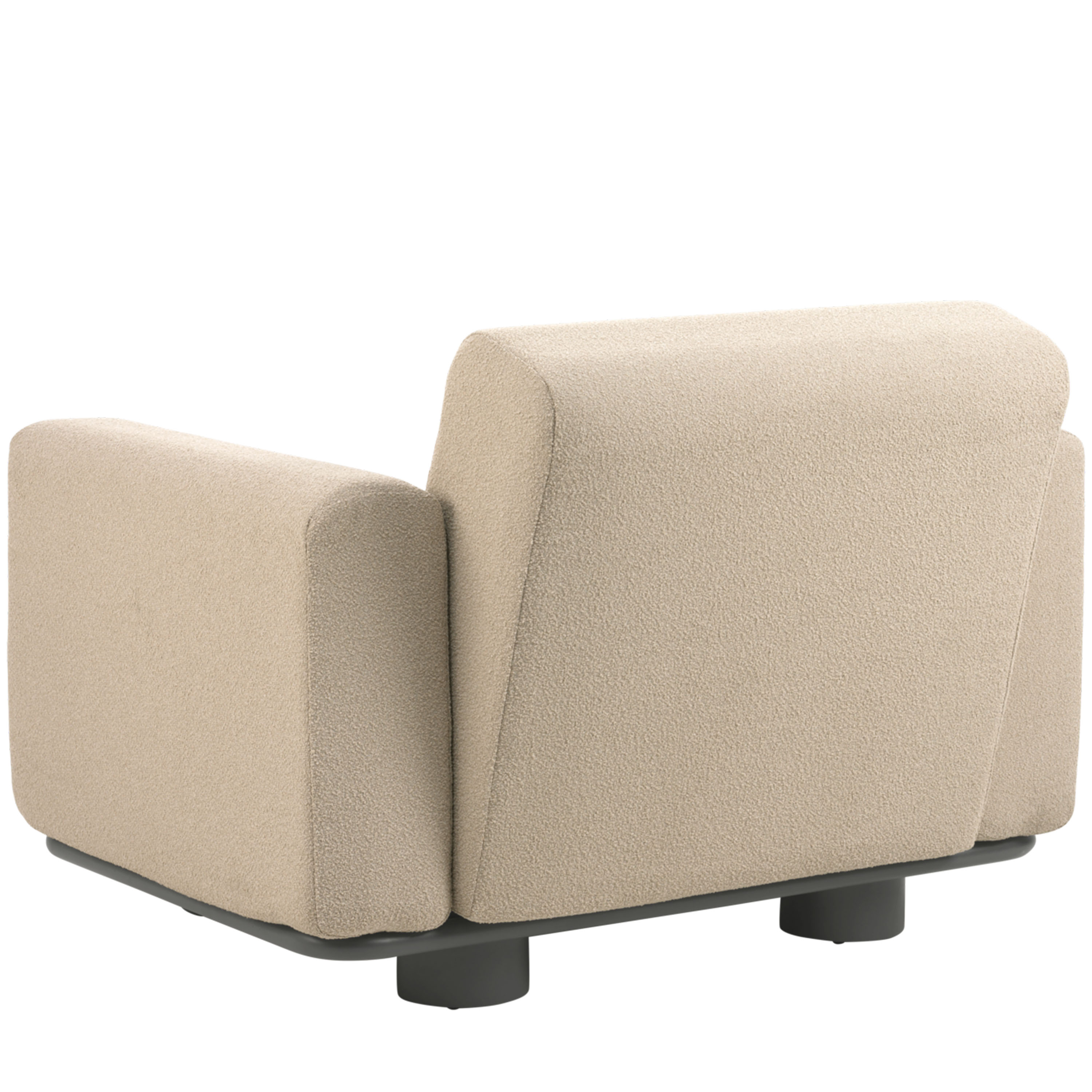 Brafab Bolster Loungefotölj Anthracite/Teddy Beige