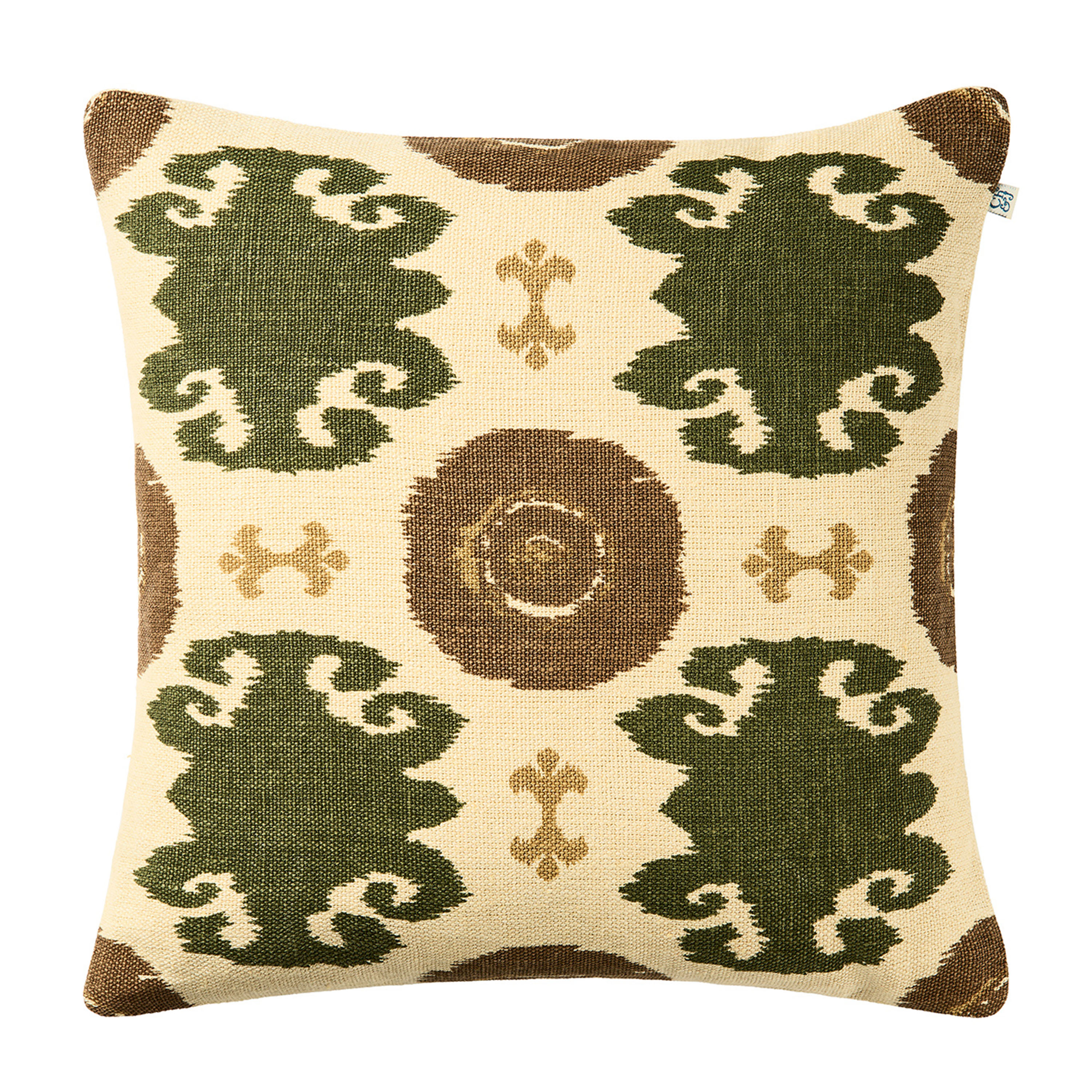Mahal Tyynyliina Cactus Green/Taupe/Khaki 50x50