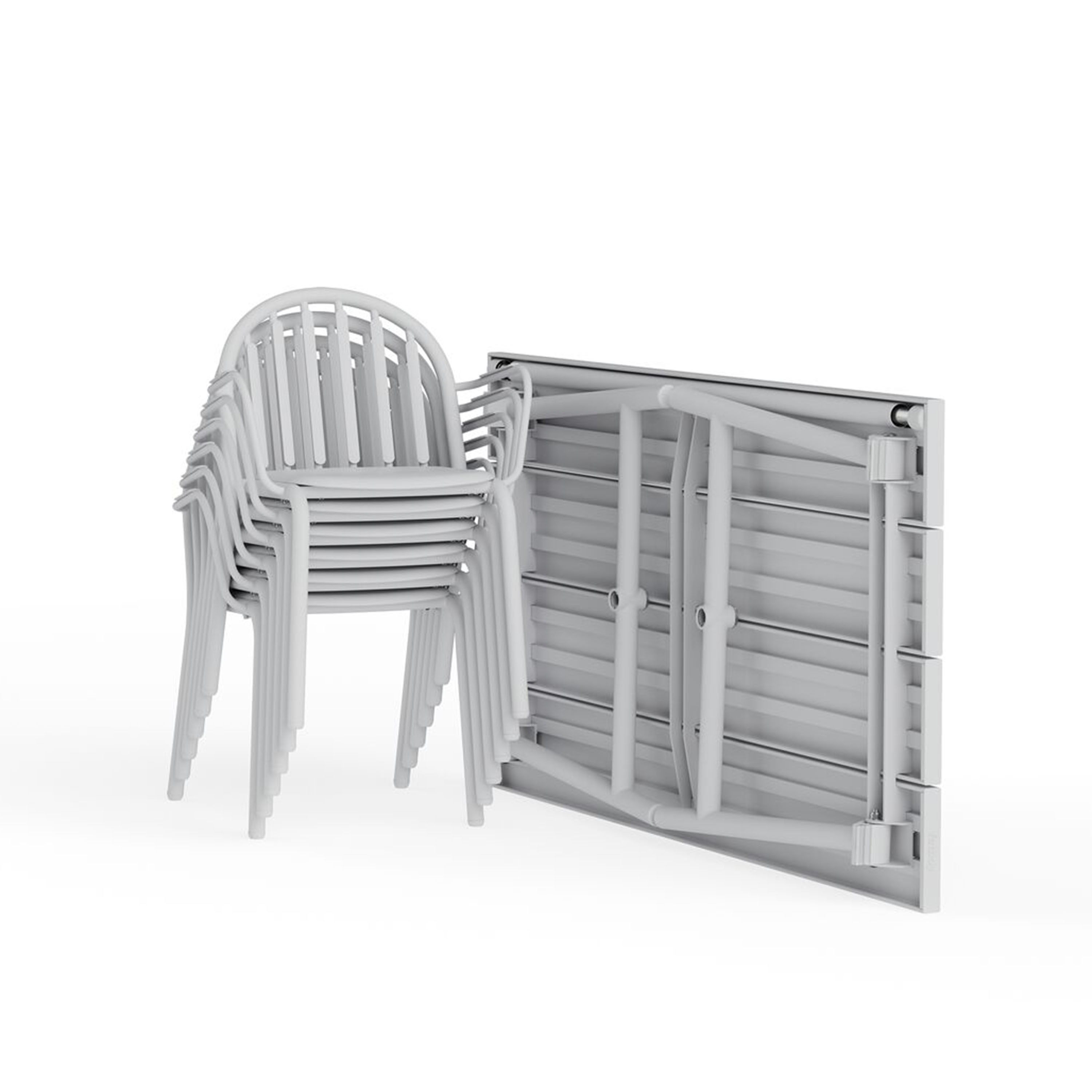 Fatboy Fred's Ruokapöytä Light Grey 170cm