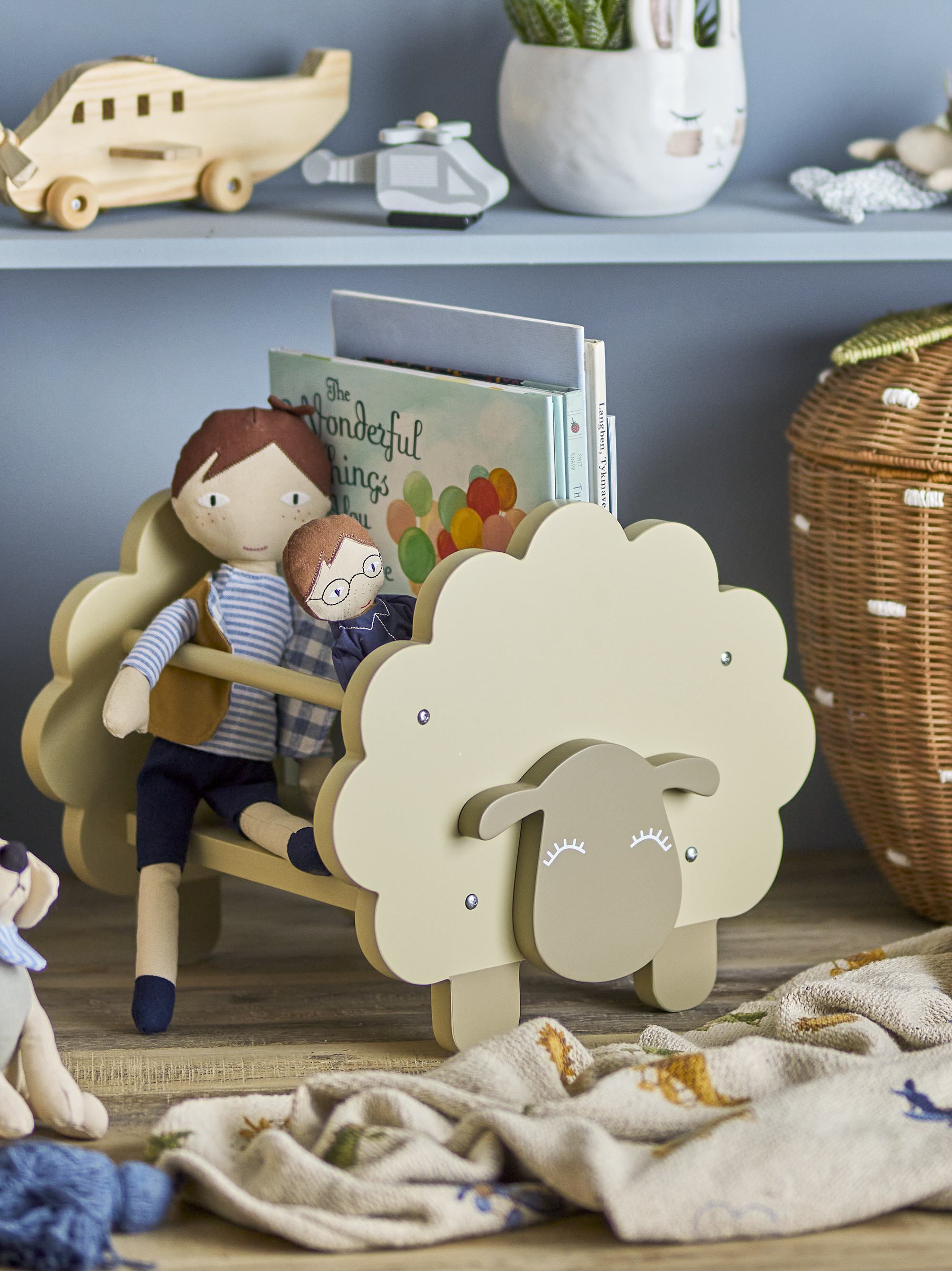 Bloomingville Dolly Buchstütze Grau 30x35cm