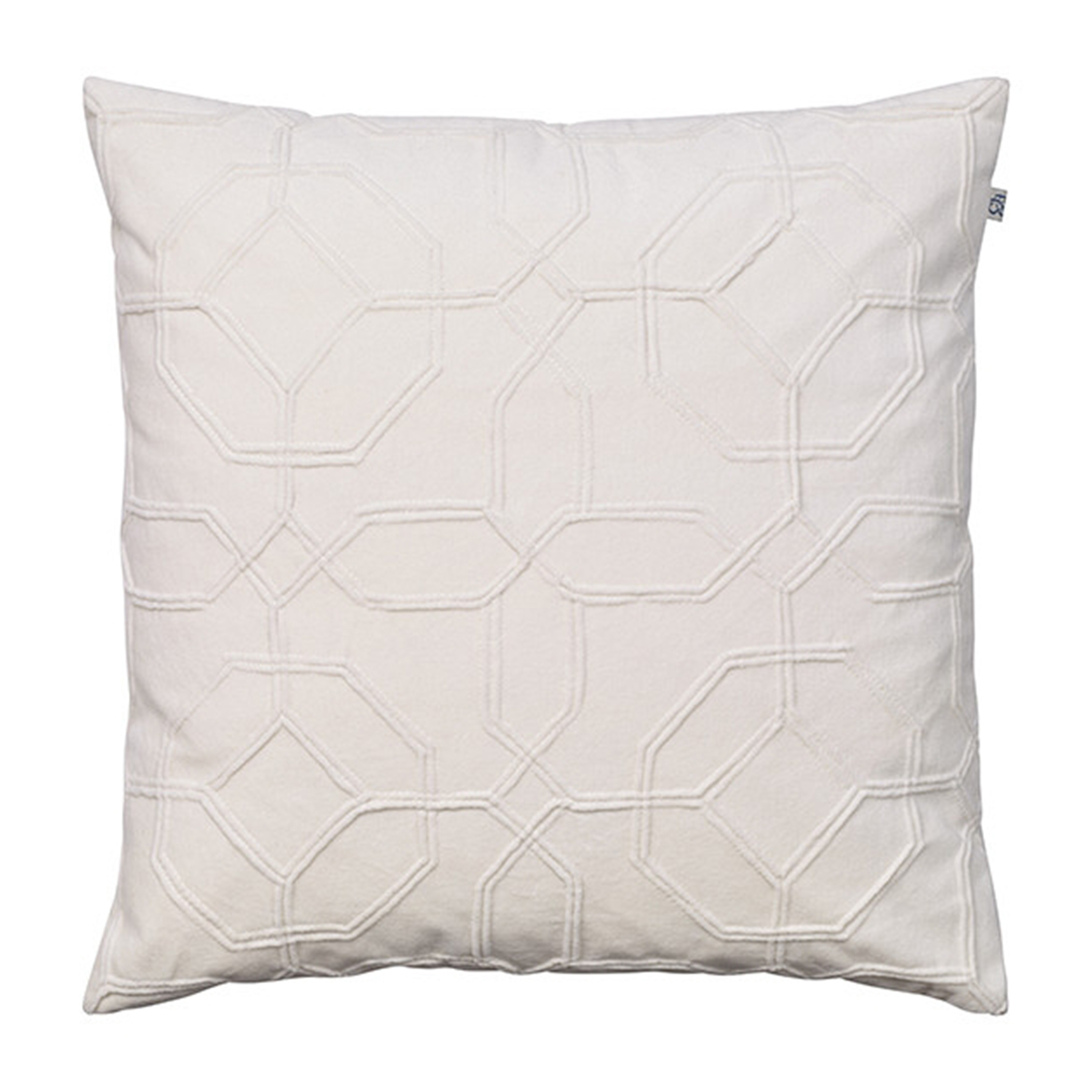 Nandi Kuddfodral Sammet Ivory 50x50