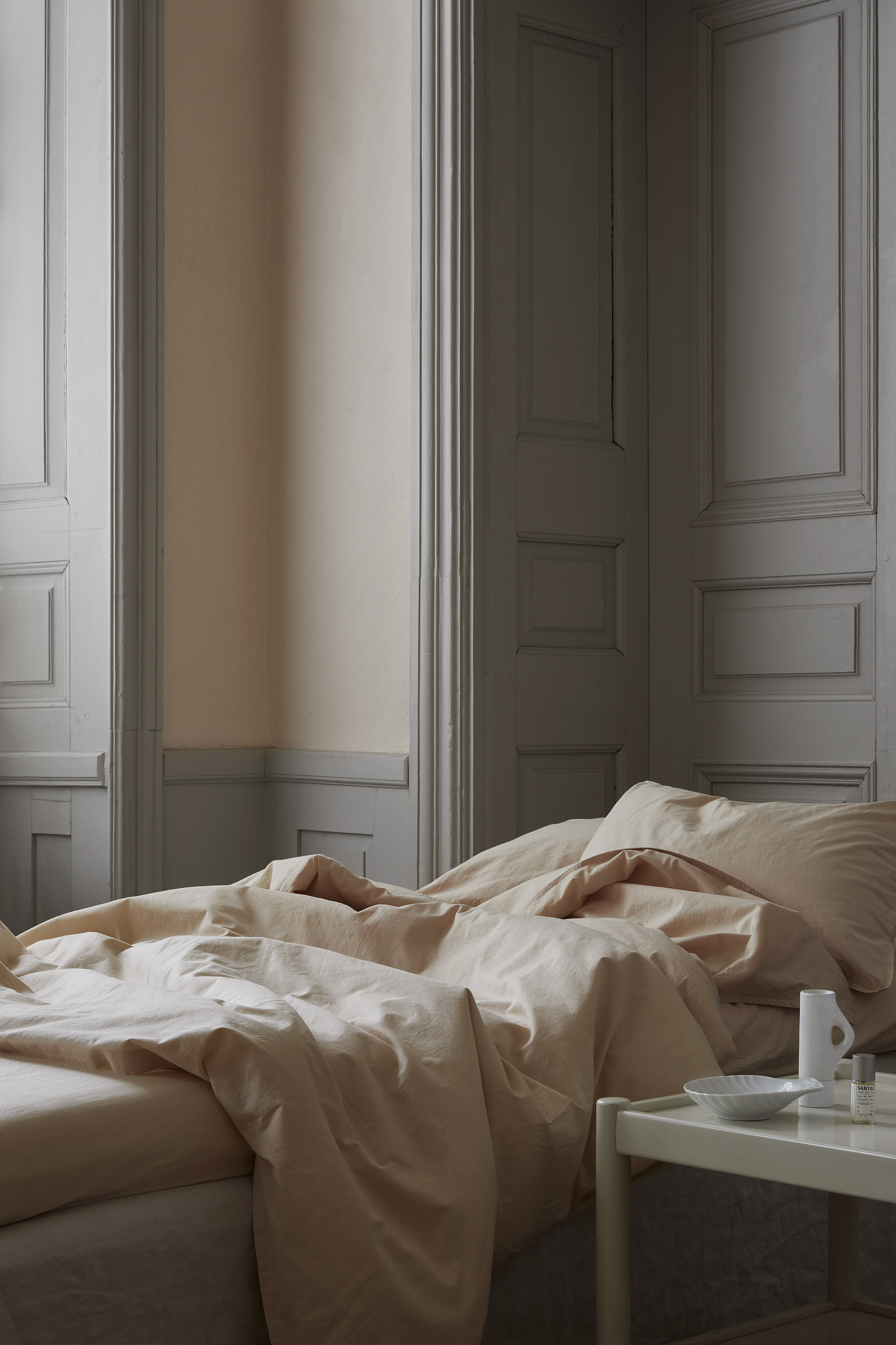 Midnatt Formsydda Bettlaken Hasel 180x200