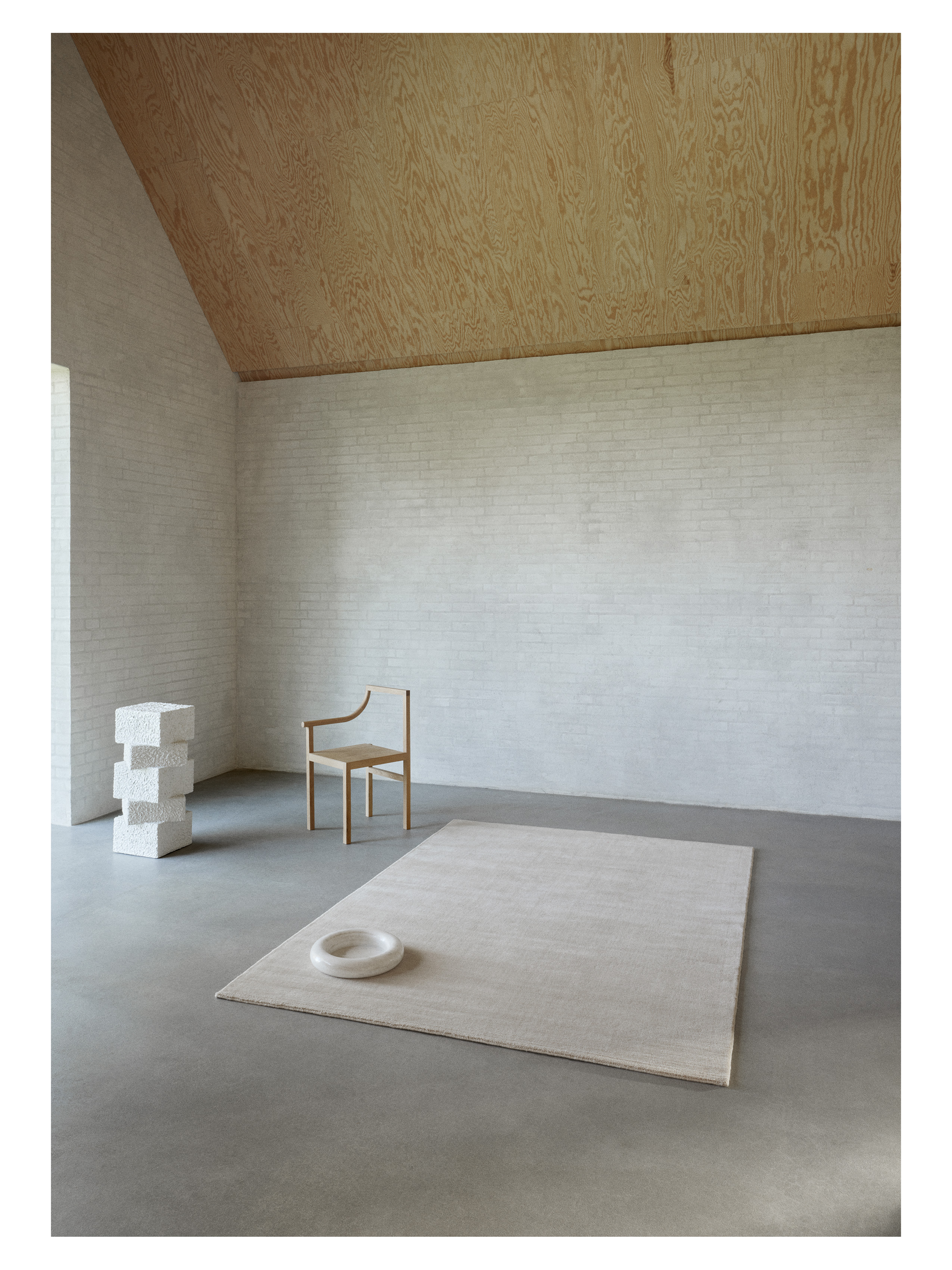 Linie Design Halo Cloud Ullmatta Beige 200x300