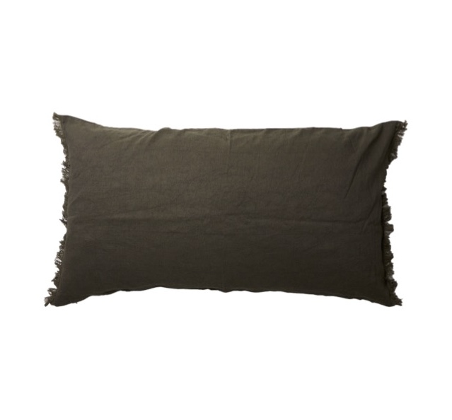 Olsson & Jensen - Livia Tyynynpäällinen Mole 50x90 Ruskea - Bomull, Linne