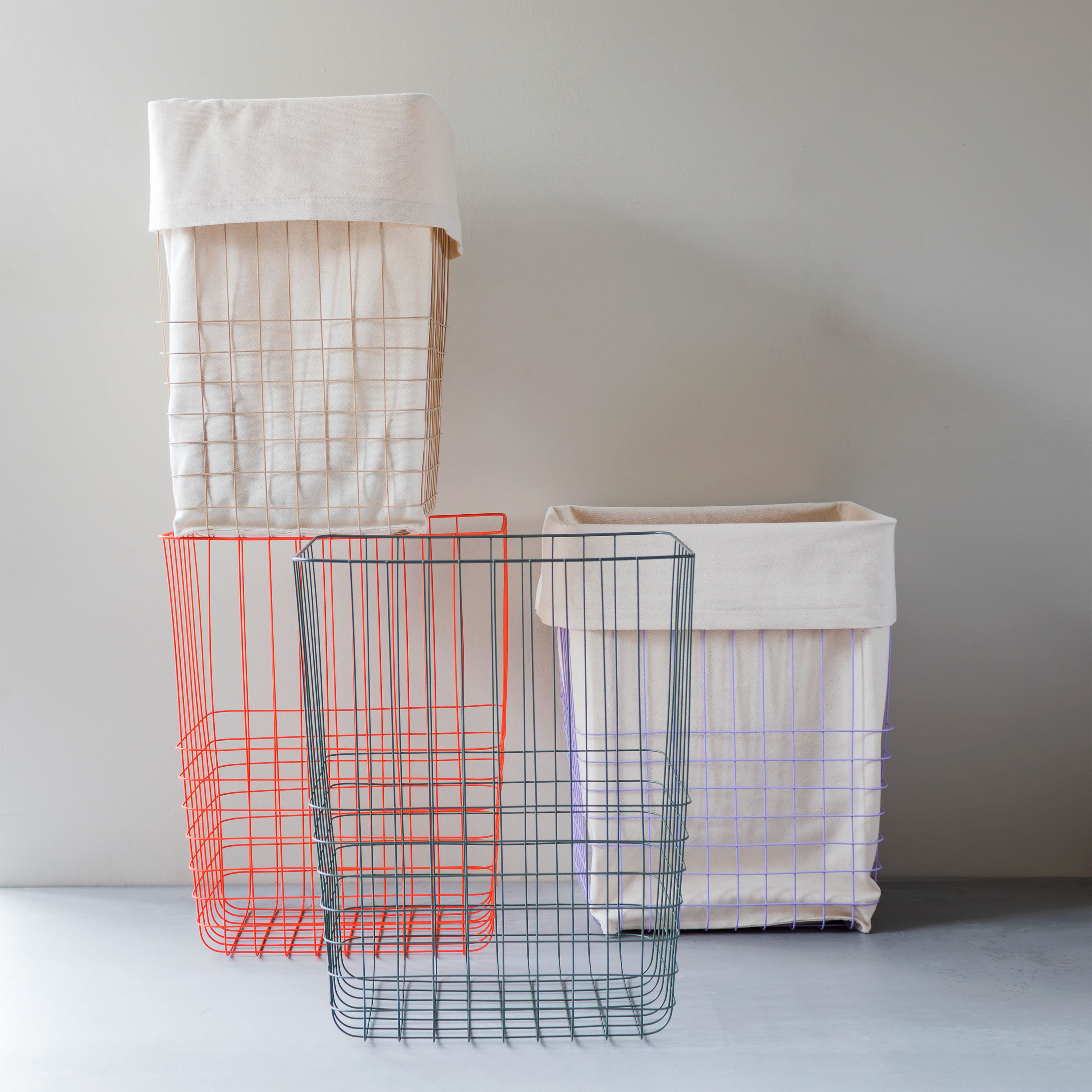 Mette Ditmer Store-it Kurv med Stoffpose Sand Large