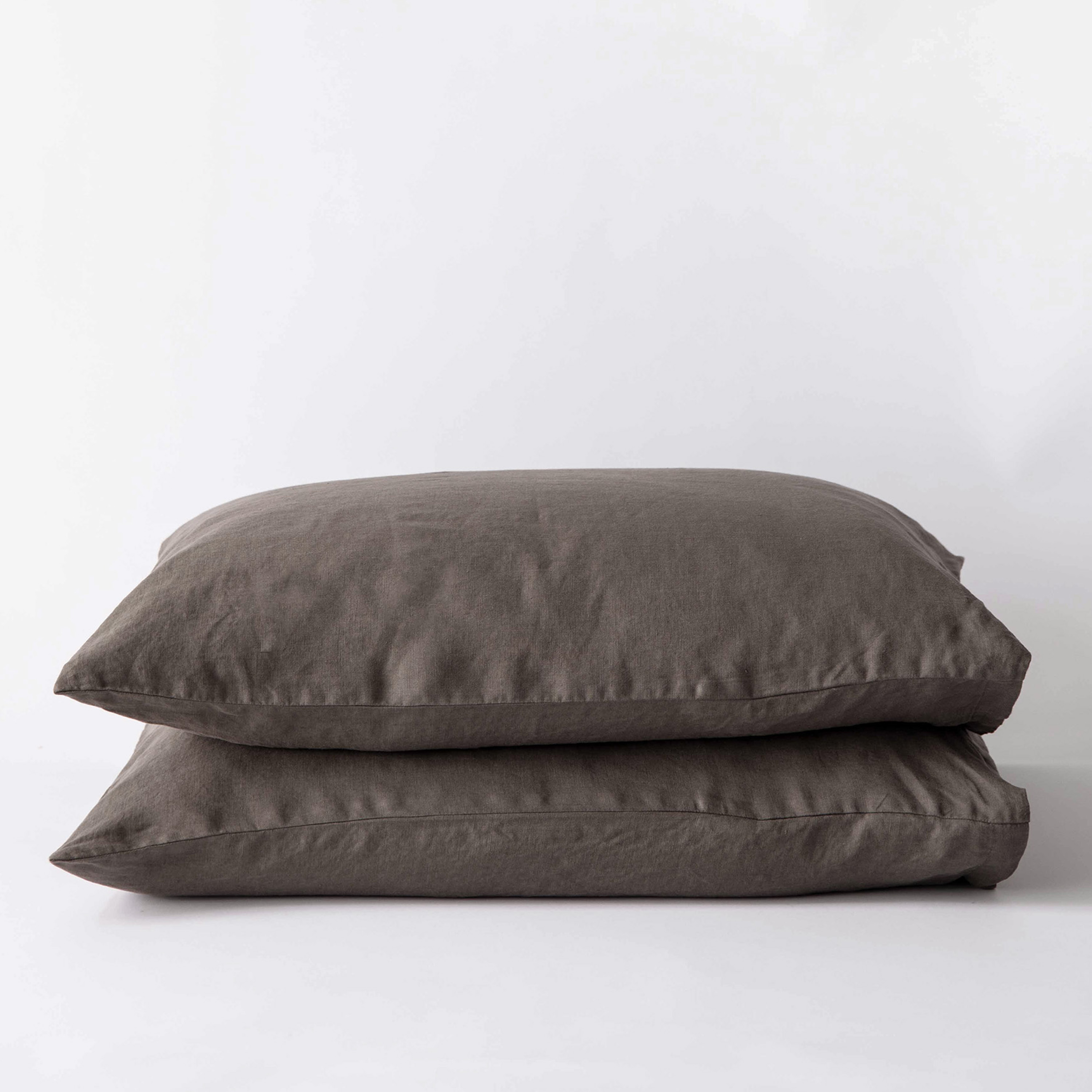 Tell me more Örngott Linne Taupe 50x60 2-pack