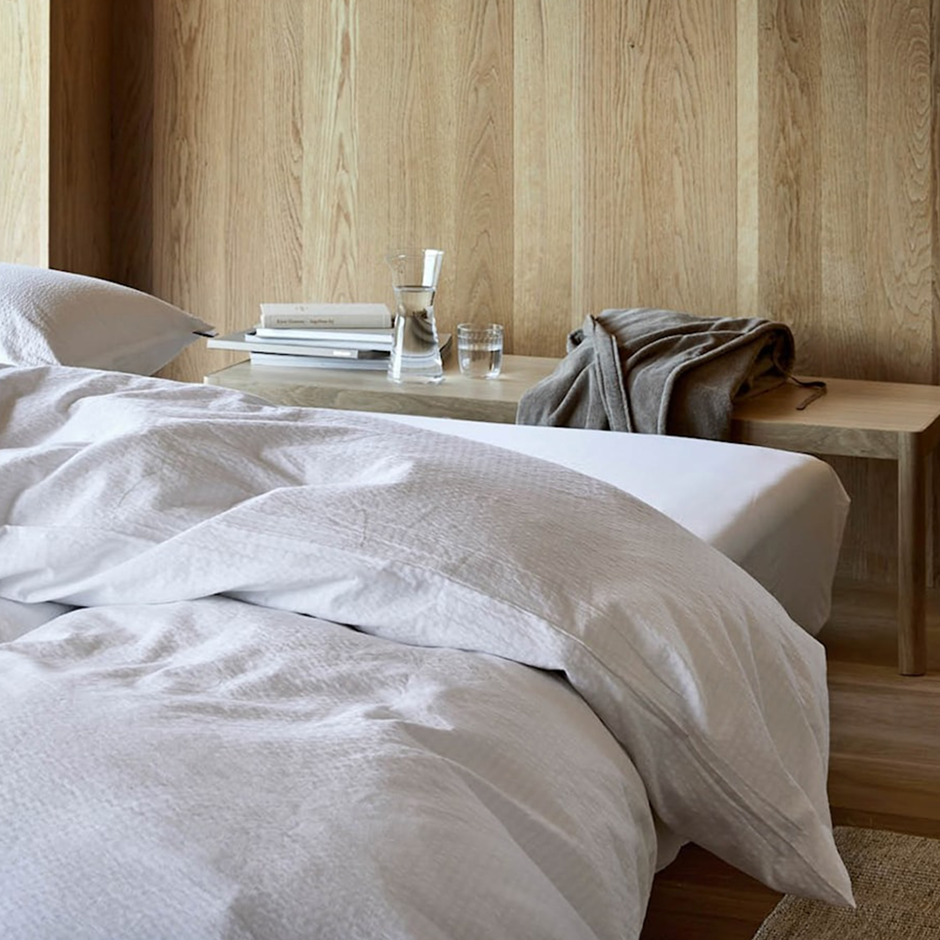 Høie Pure 2-del Krepp Påslakanset Vit