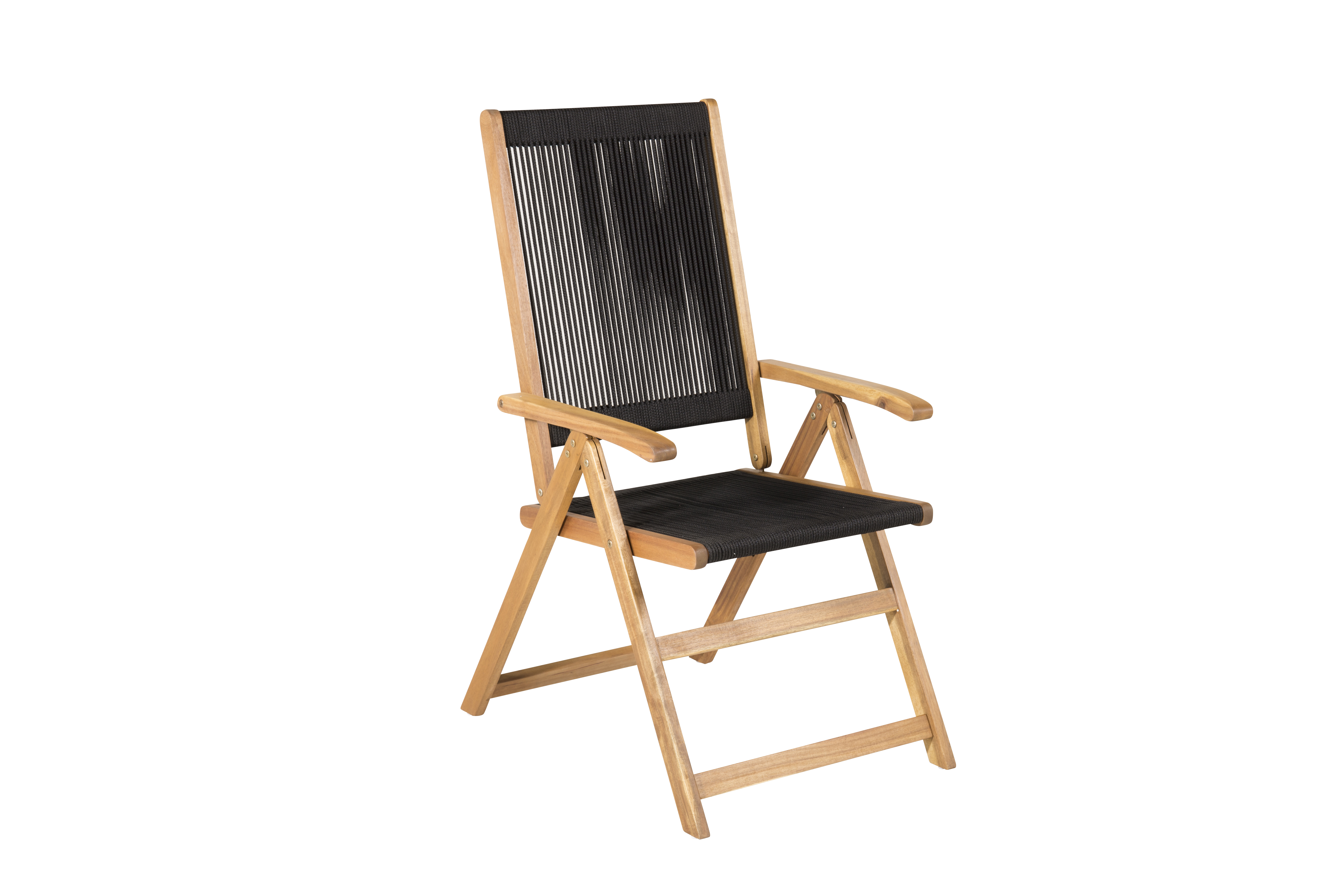 Venture Home - Logan Matstol Natur/Svart - Brun