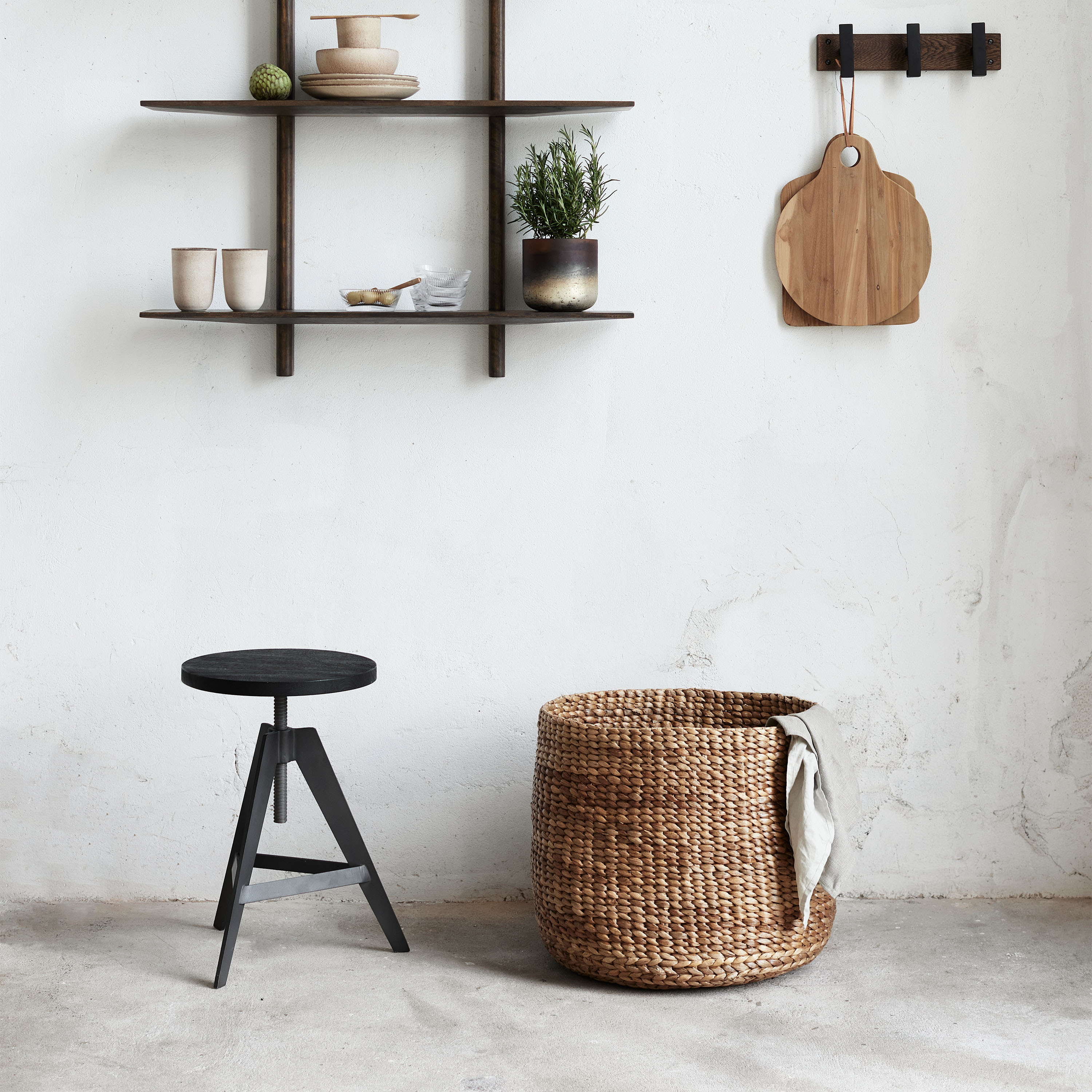 Muubs Basket Round Korg Nature 3-pack