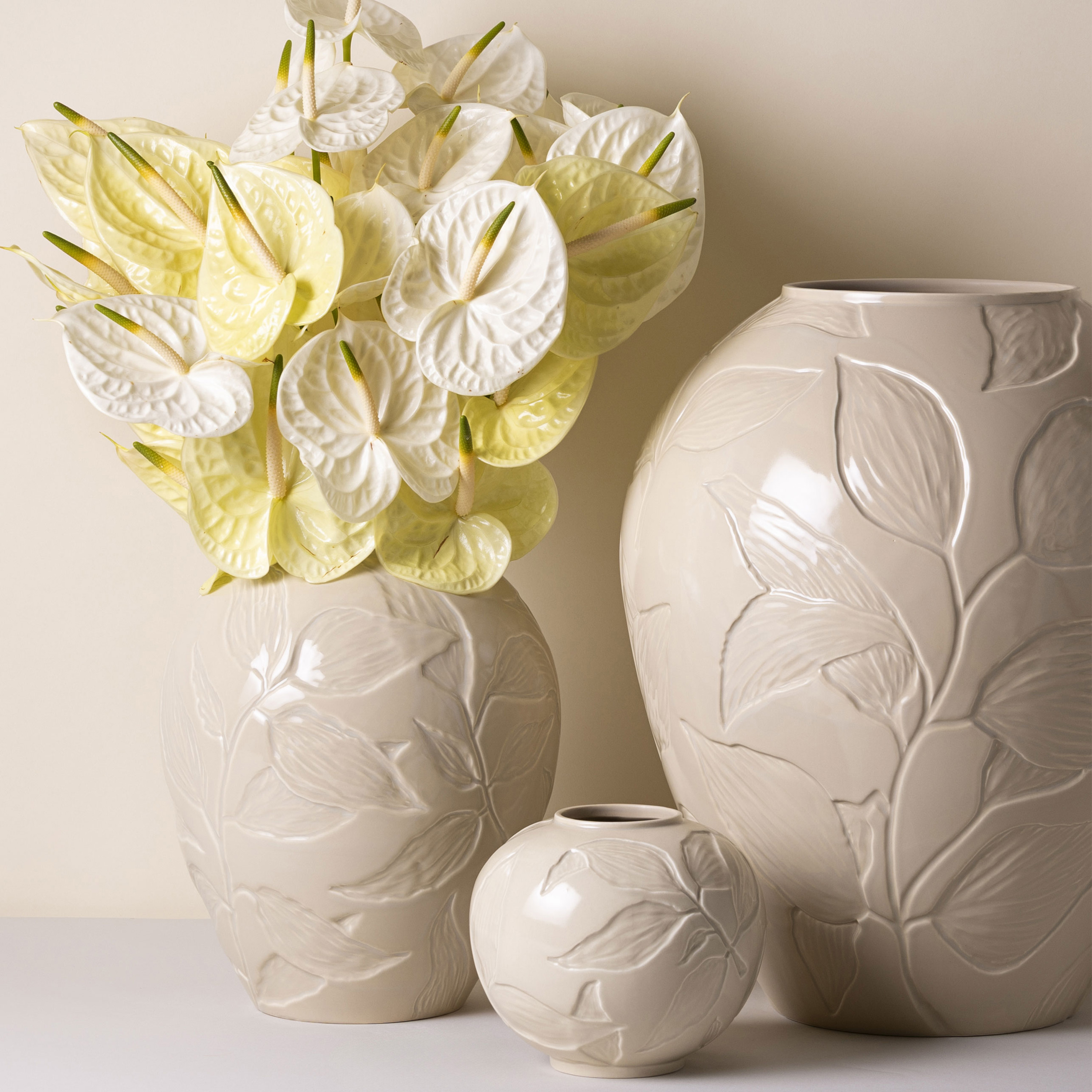 Bergs Potter Florita Vase glasiert Sandstone 30 cm