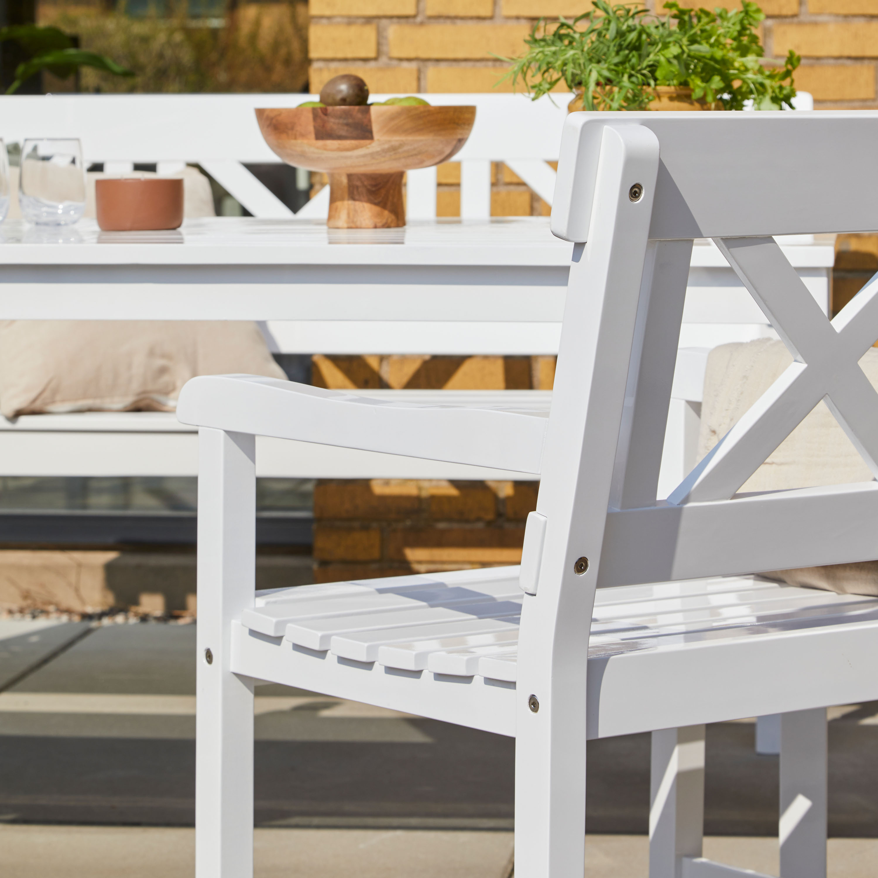 Cinas Rosenborg lenestol White
