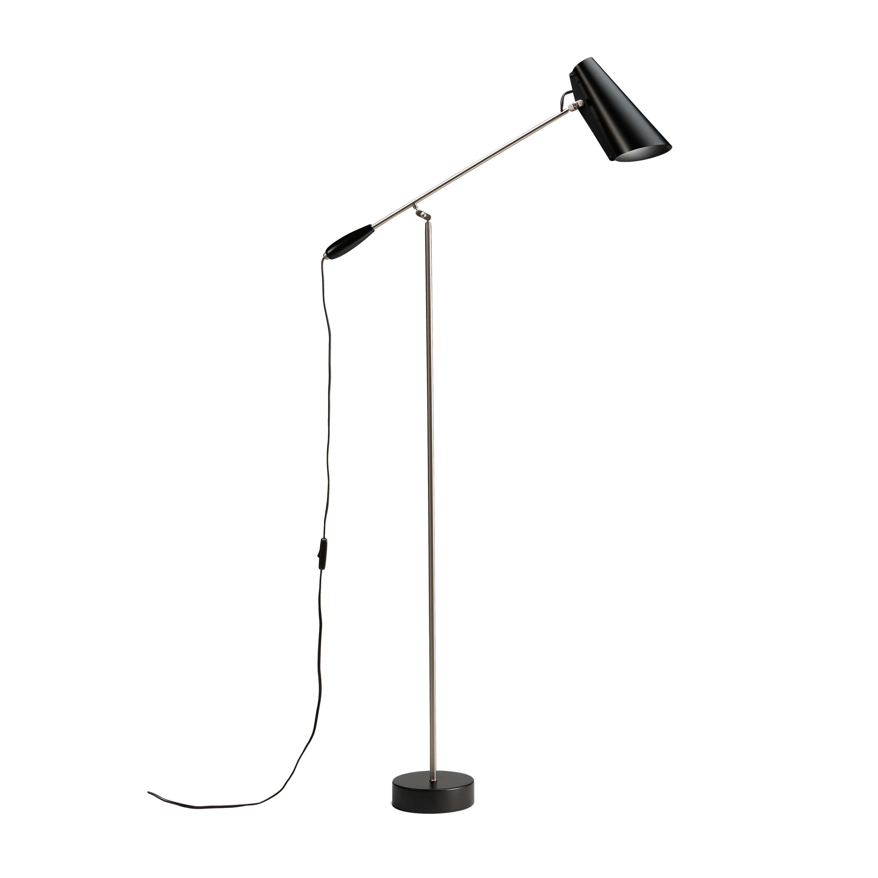 Northern - Birdy Golvlampa Black/Steel - Svart