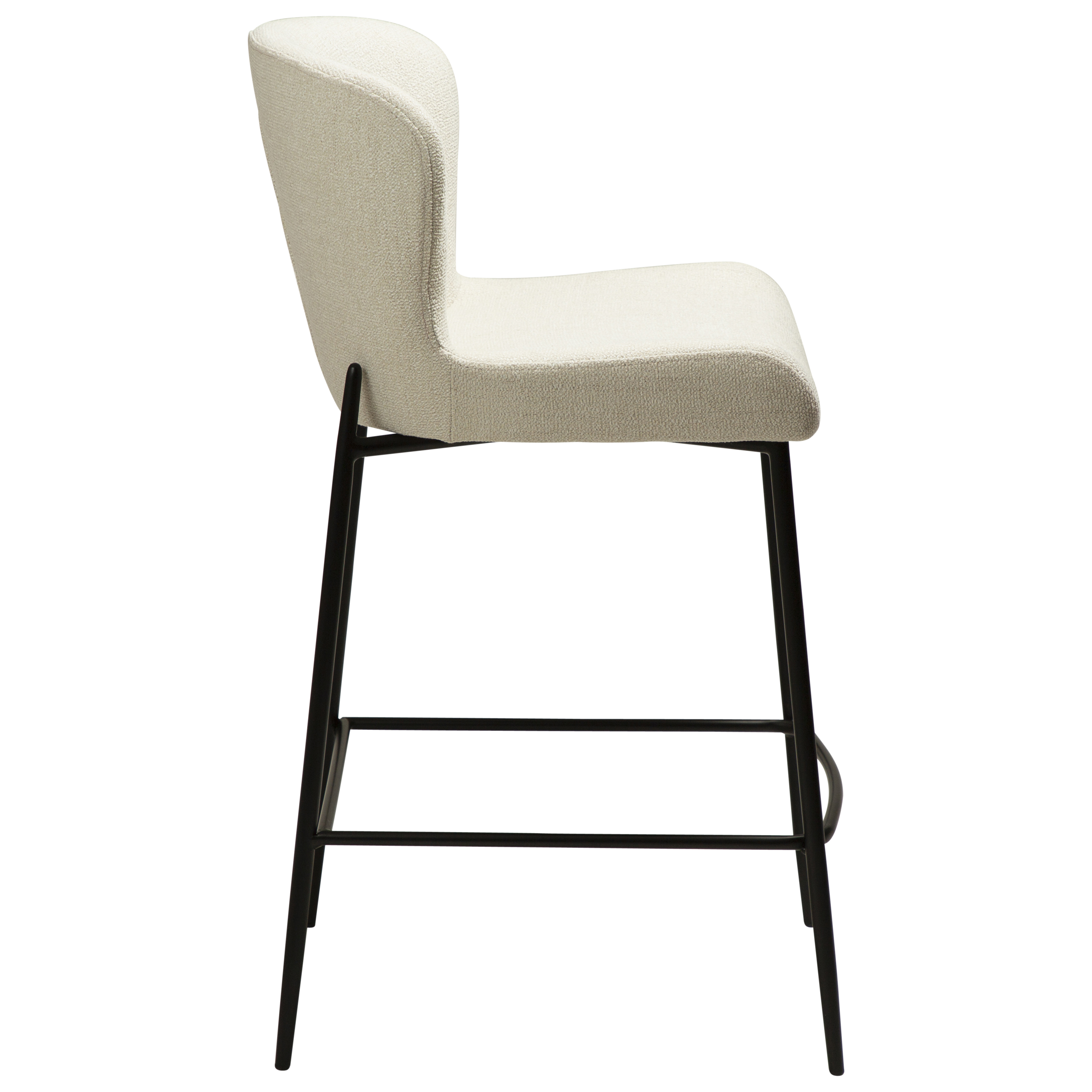 Dan Form Glam Barhocker Bouclé White/Beige 67cm