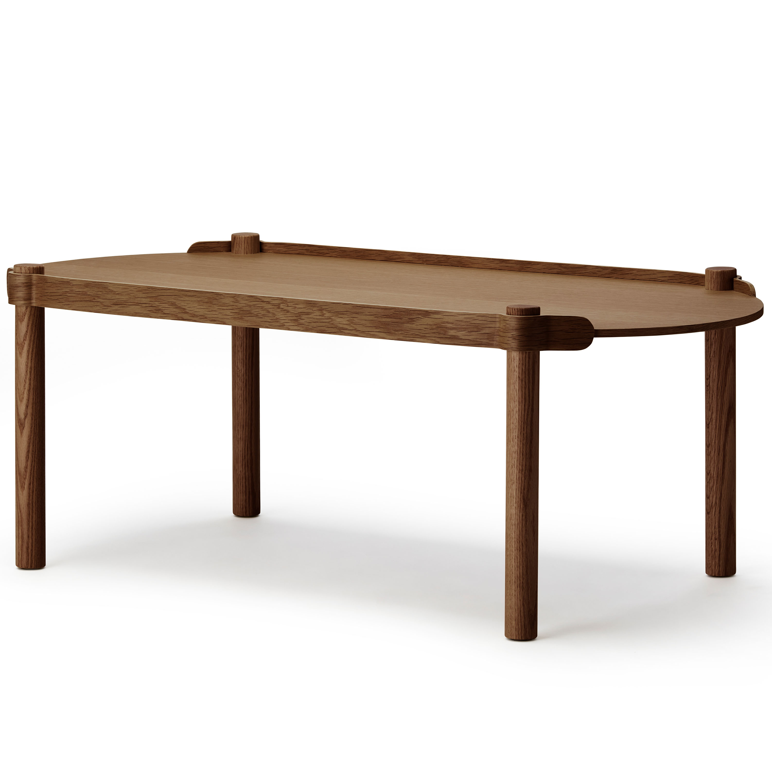 Woody Couchtisch Dark Oak 105 cm