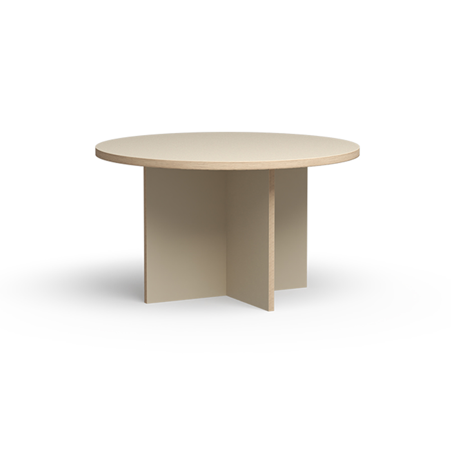 HKliving - Matbord Kerma Ø130 Beige - Eurolight - Ruokapöydät