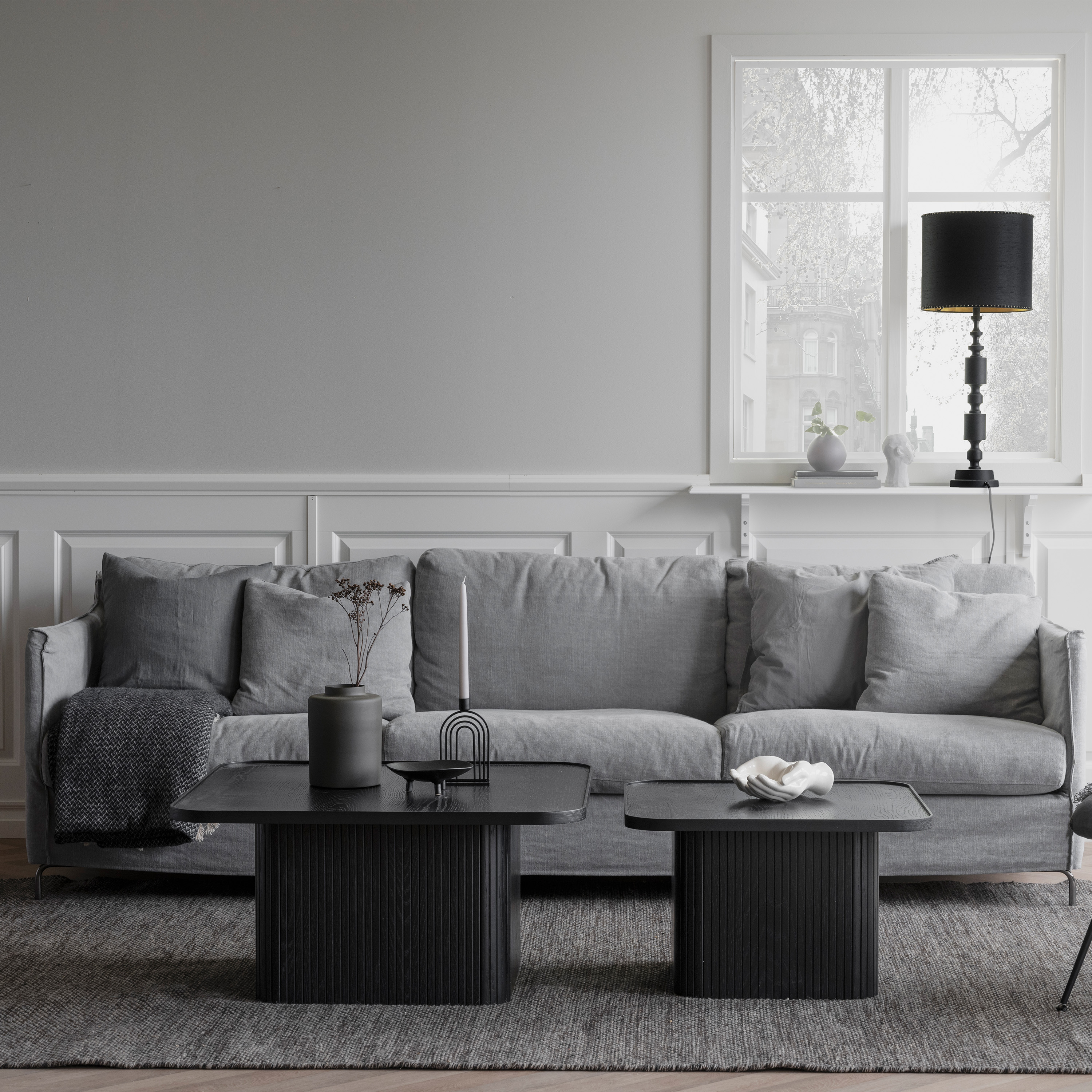 Rowico Home Sullivan Soffbord Svart 60x60