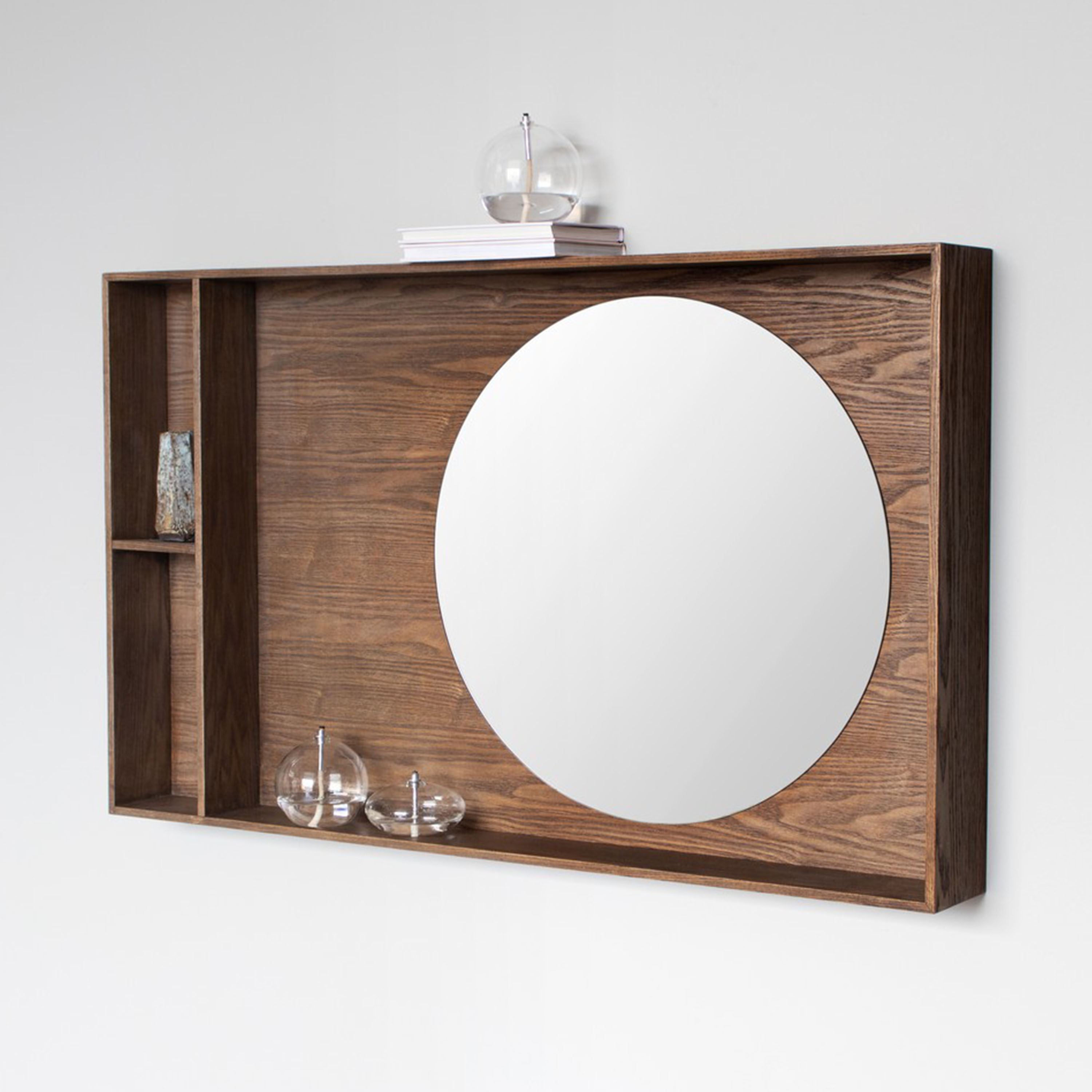 Mette Ditmer Show-me Spiegel mit Ablage Dunkel geölt Groß