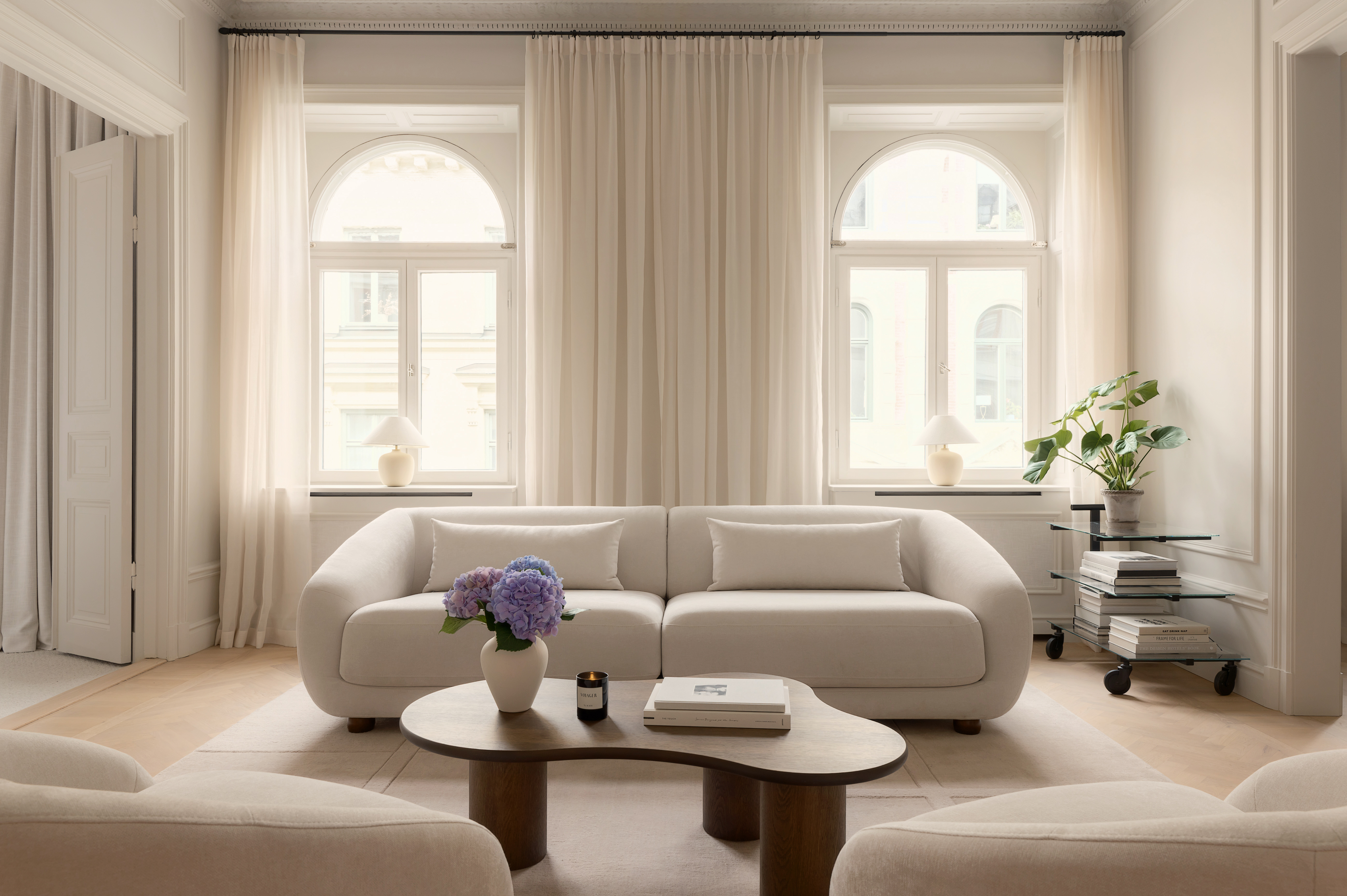 Sleepo Collection Alba 3-sits Soffa Beige 258cm