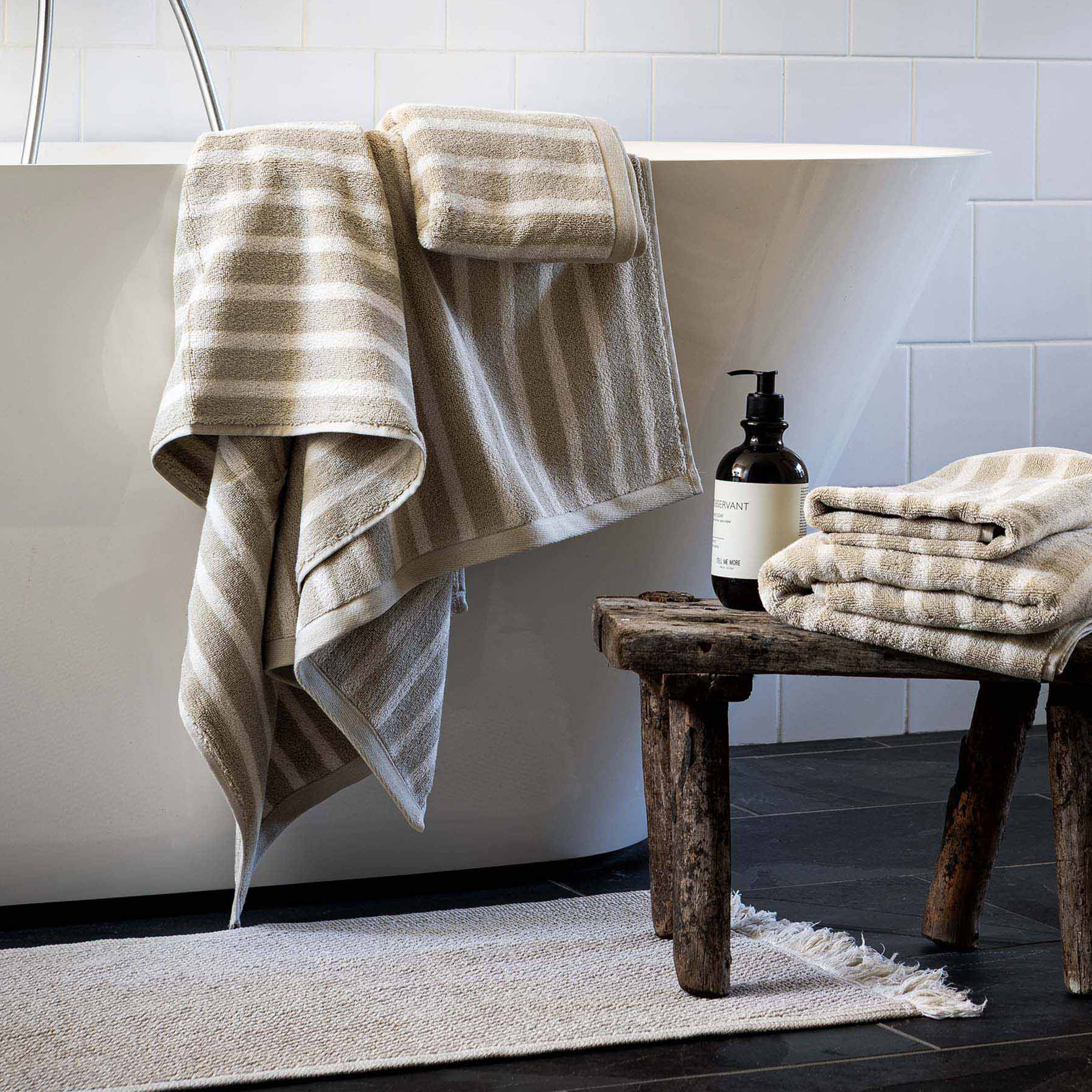 Tell me more Ellie Baderomsmatte Linen 60x100