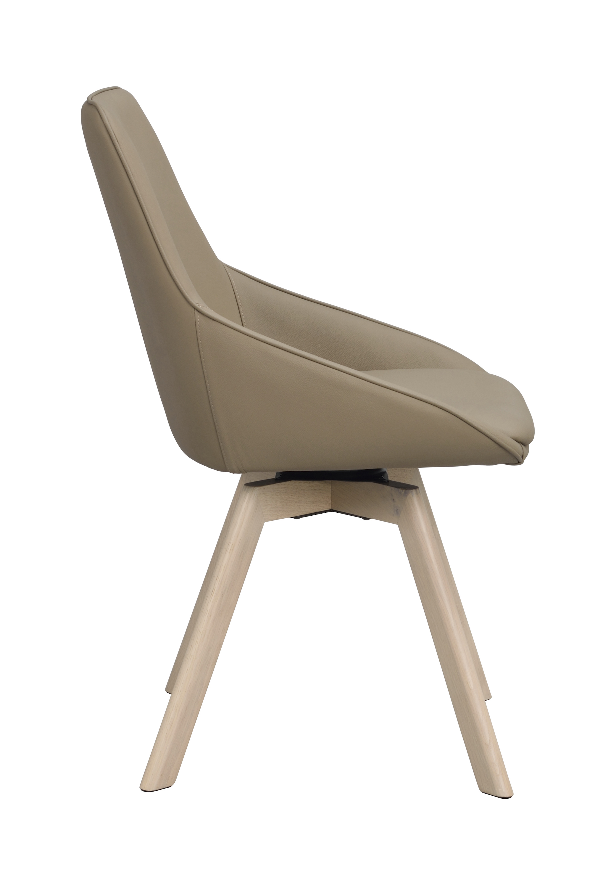 Rowico Home Alison Matstol Beige Läder/Vitpigmenterad