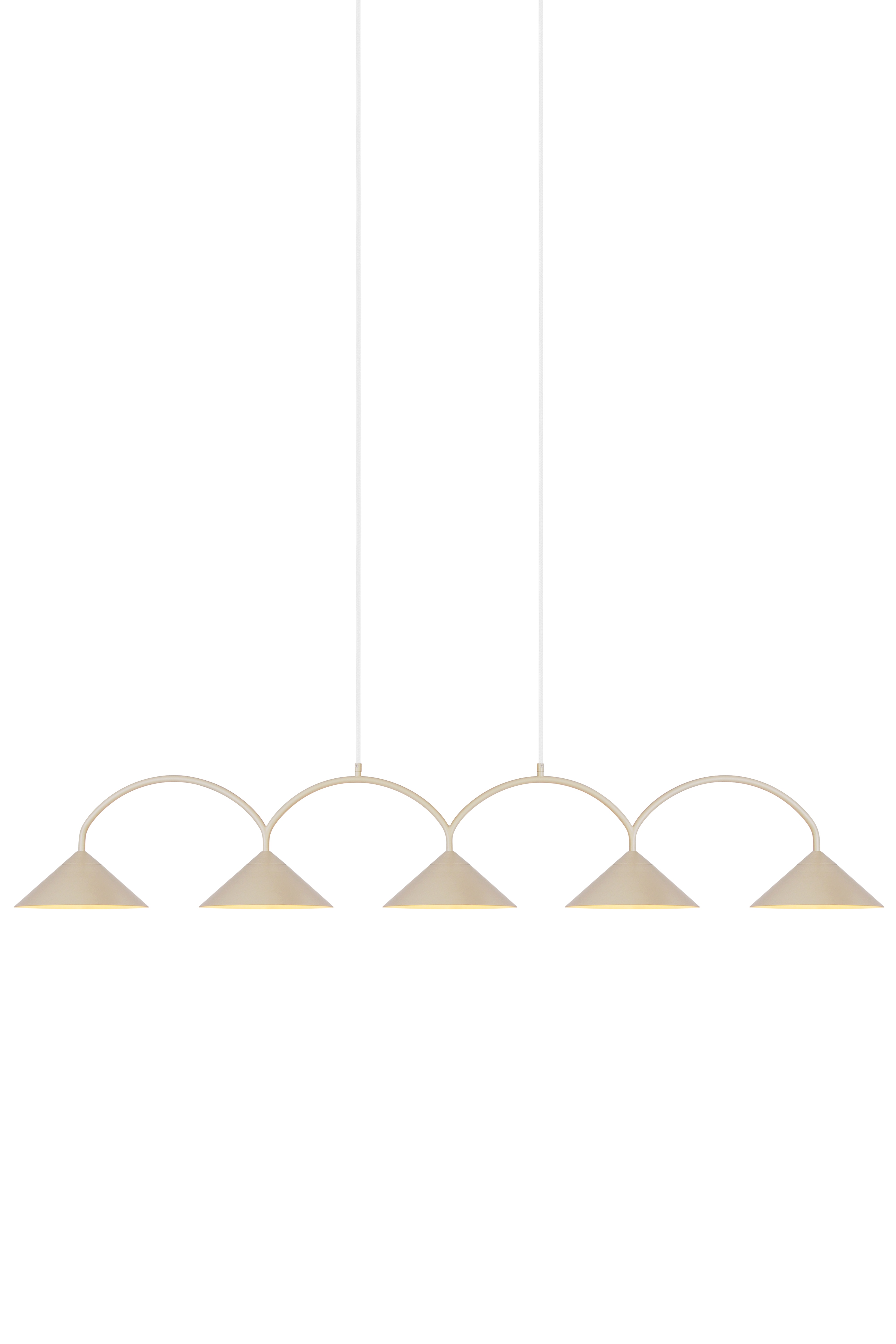 Curve 5 Taklampa Beige