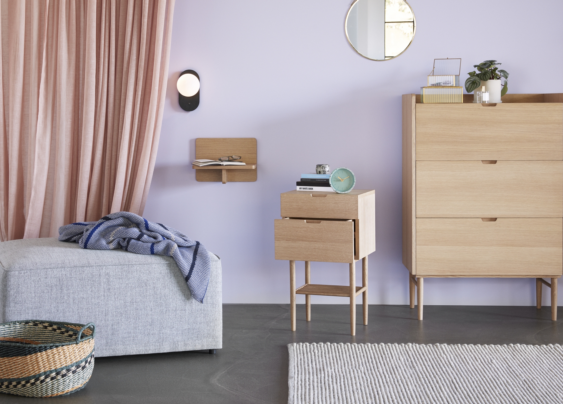 Hübsch Less Sängbord FSC 35cm