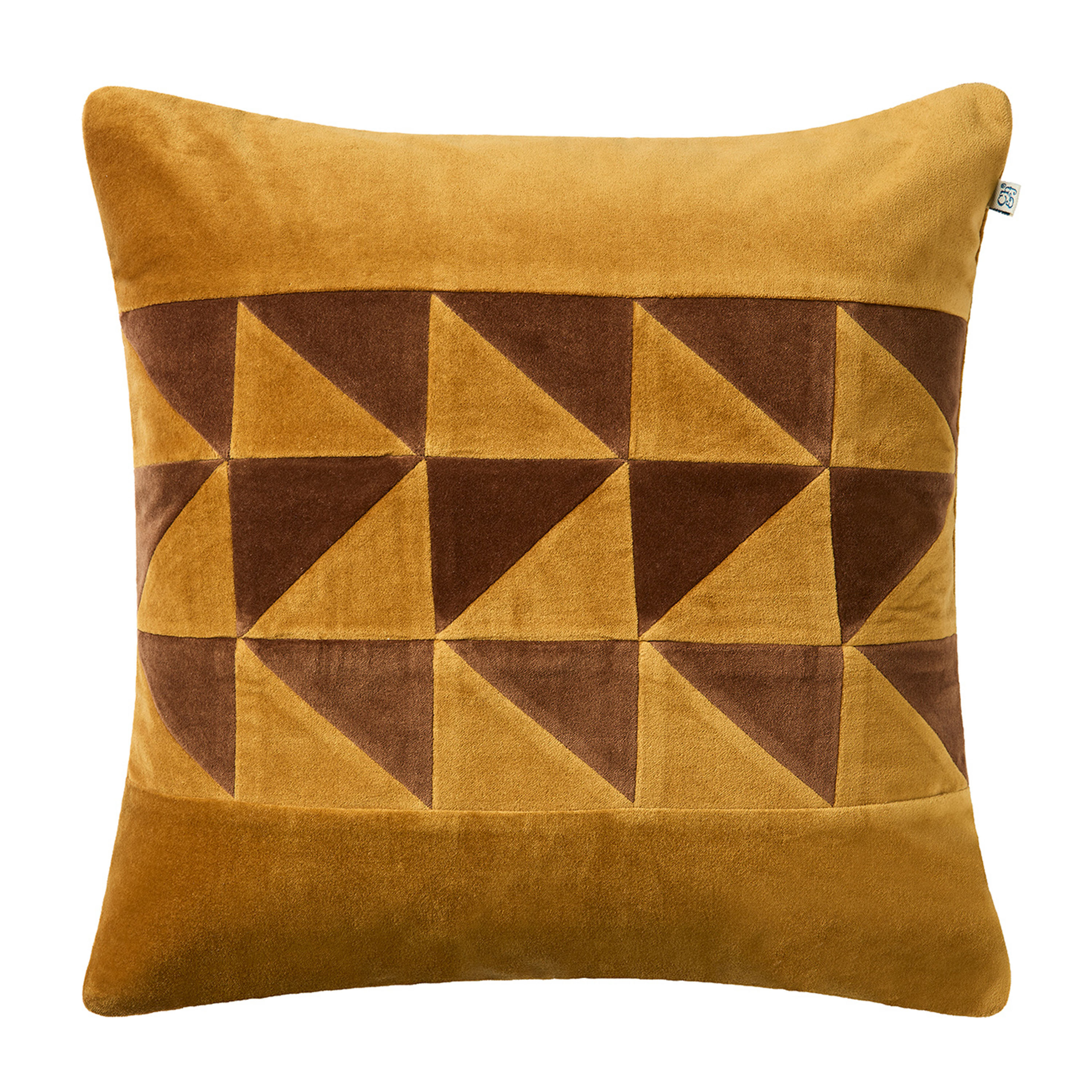 Cadi Tyynyliina Cognac/Masala Yellow 50x50