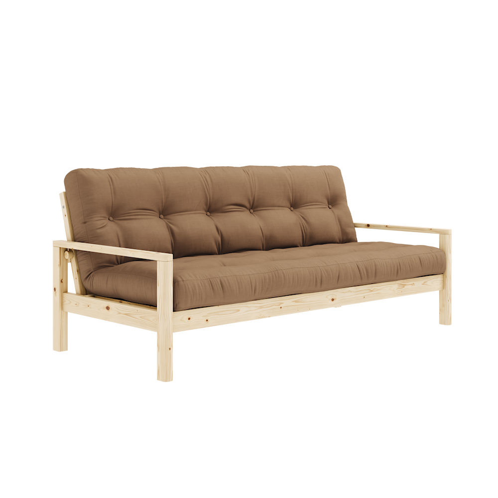 Knob Bäddsoffa Natur/Mocca 190cm