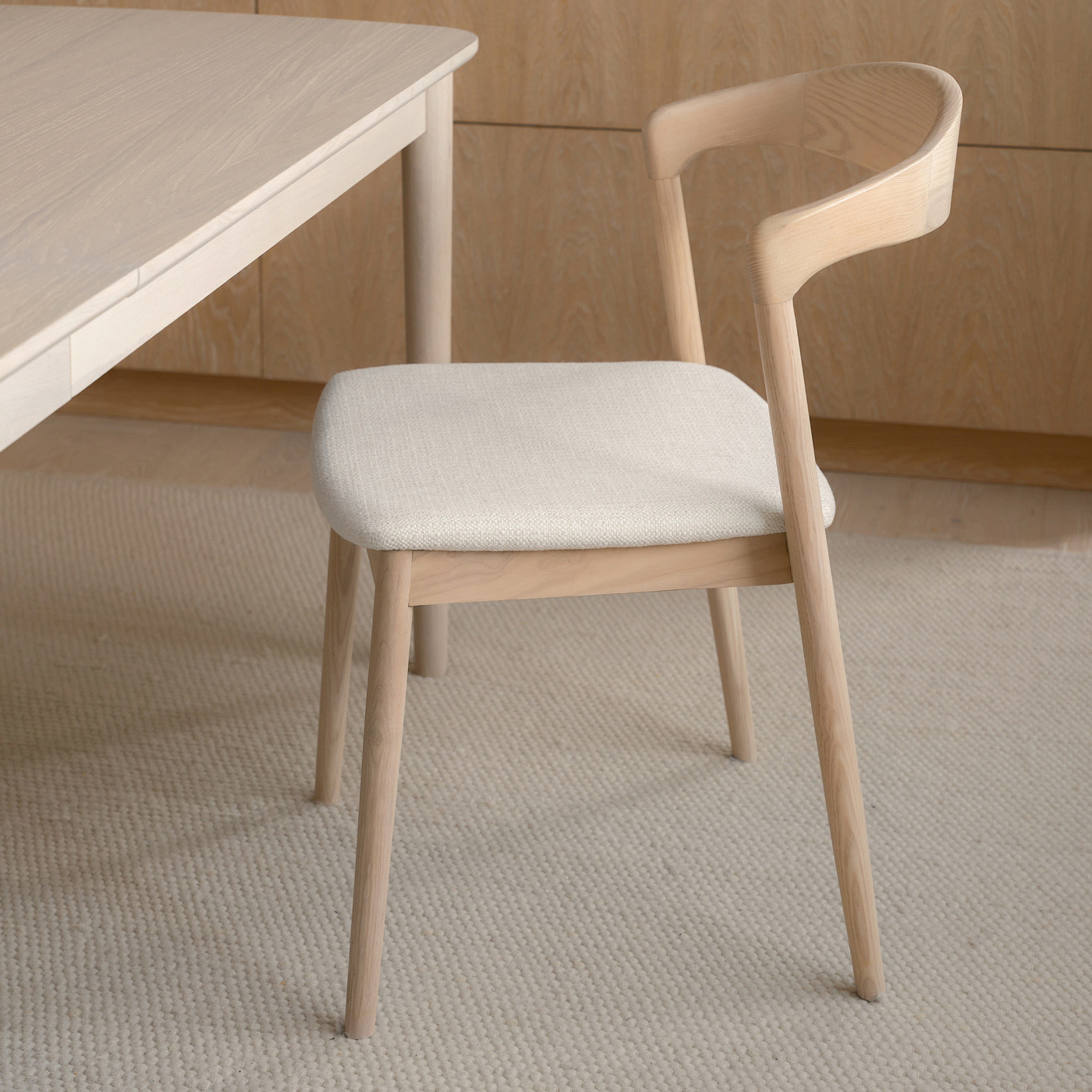 Sleepo Collection Casper Esszimmerstuhl Weiß geölt/Weiß