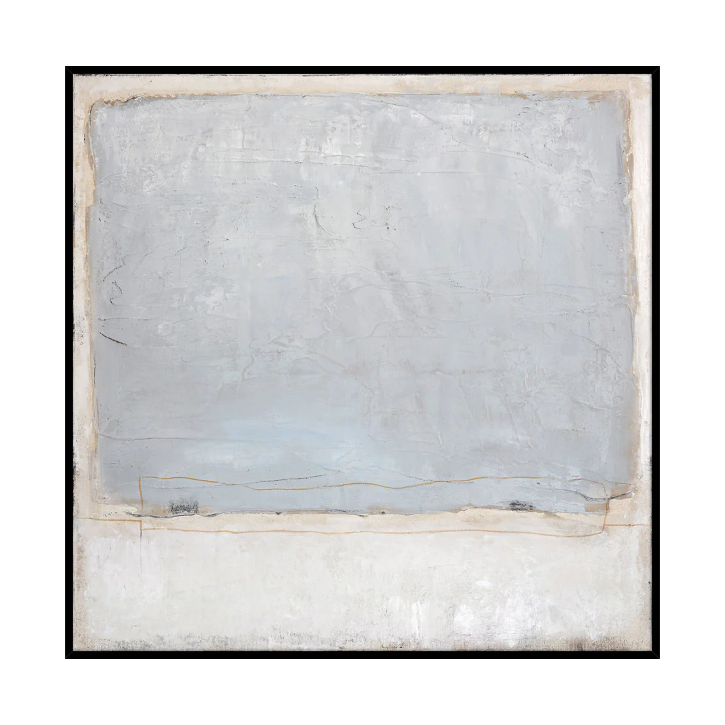 Blue Inside Tavla Black Frame 100x100