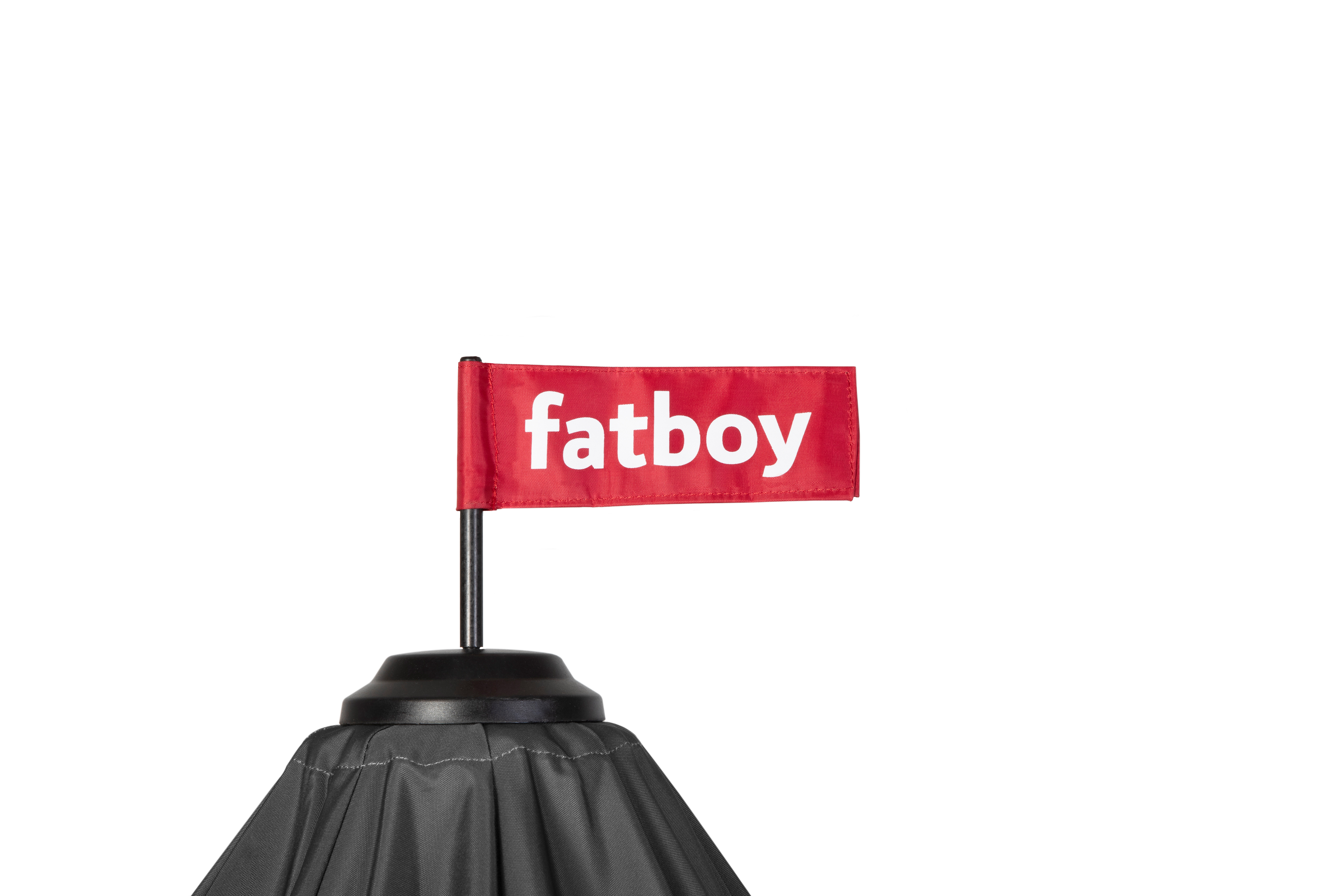 Fatboy Stripesol Parasoll inkl. Fot Anthracite/Light Grey Ø350