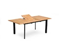 Nydala Matbord Svart/Teak 96x150/200