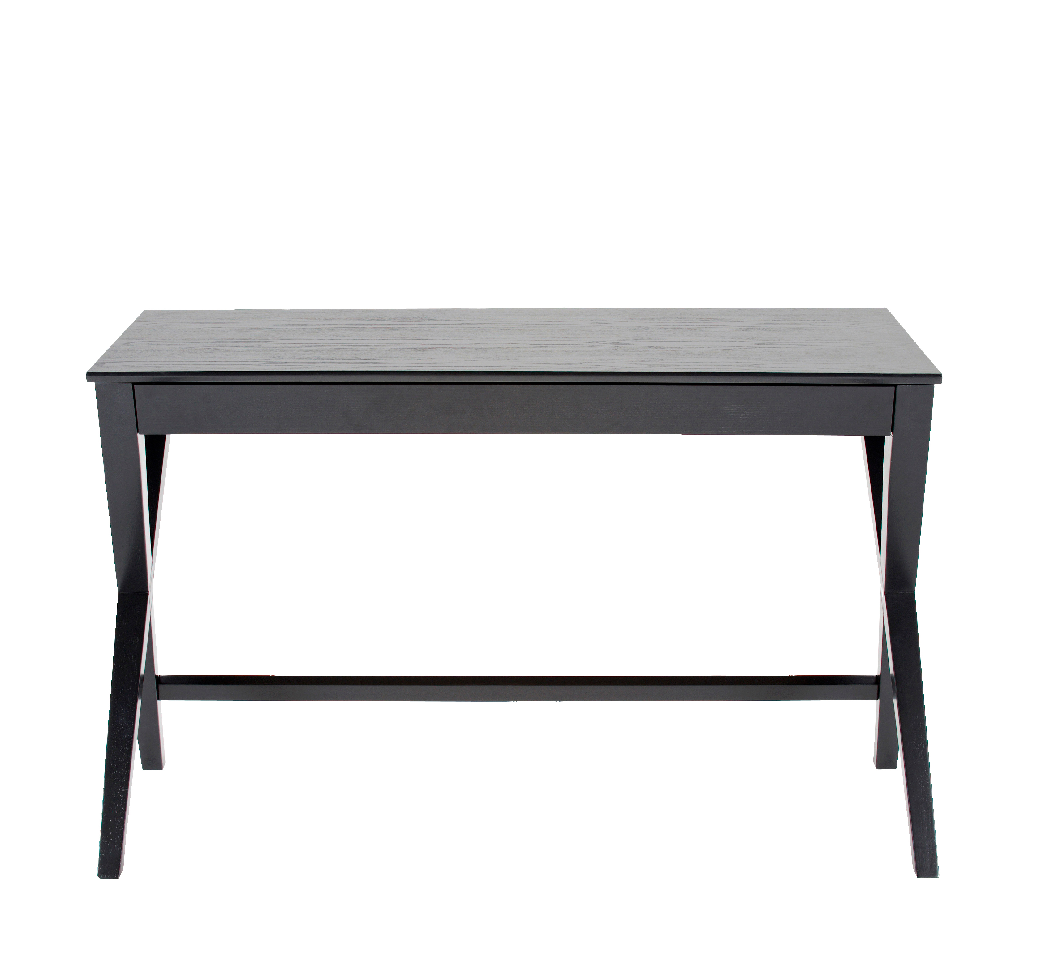 Nordic Home - Rydbo Työpöytä Musta 120cm - Gummiträ & Faner - Kirjoituspöydät