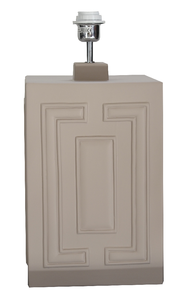 Hallbergs Belysning - Stucco Lampfot Greige - Grå