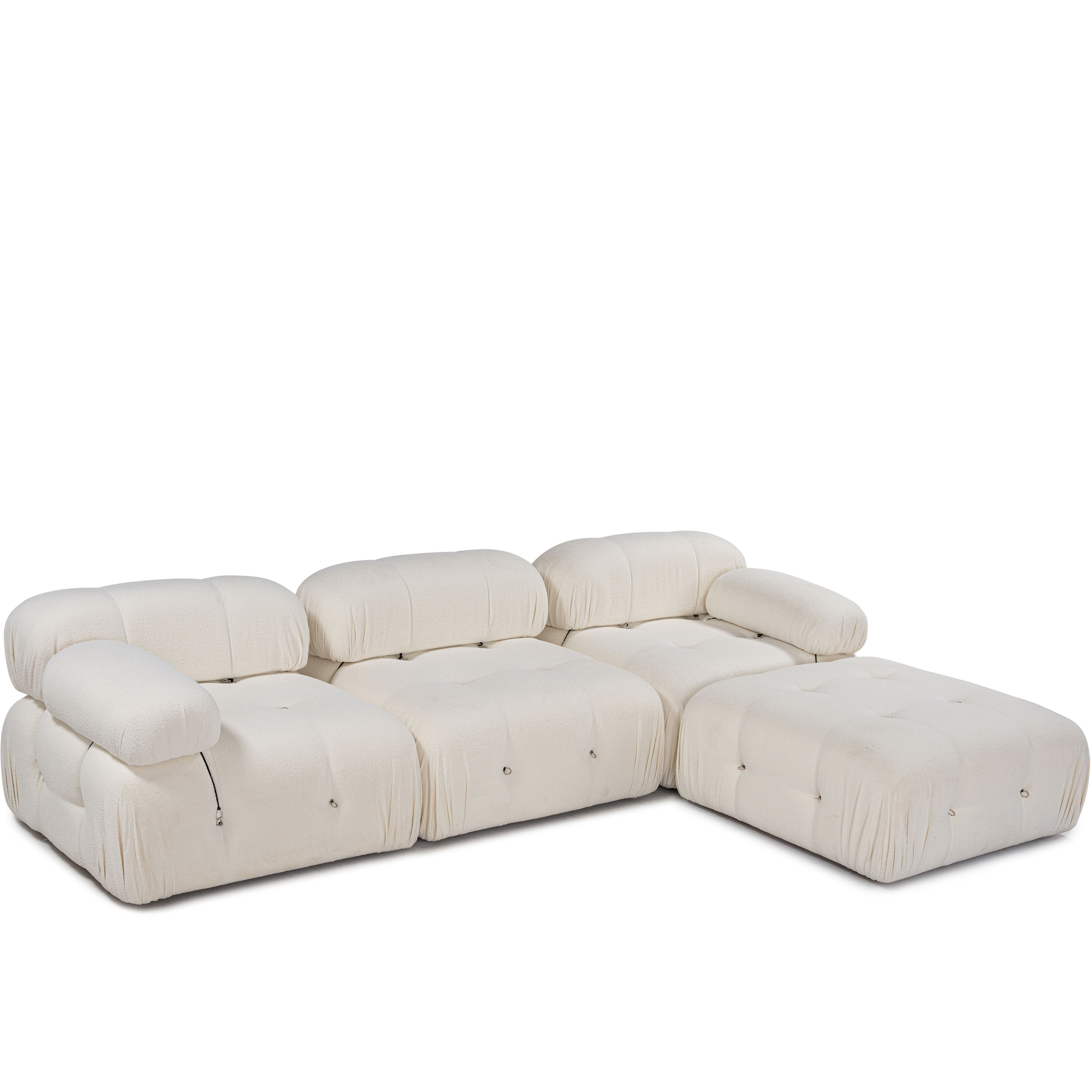 Blanca 3-seters Divansofa White Bouclé