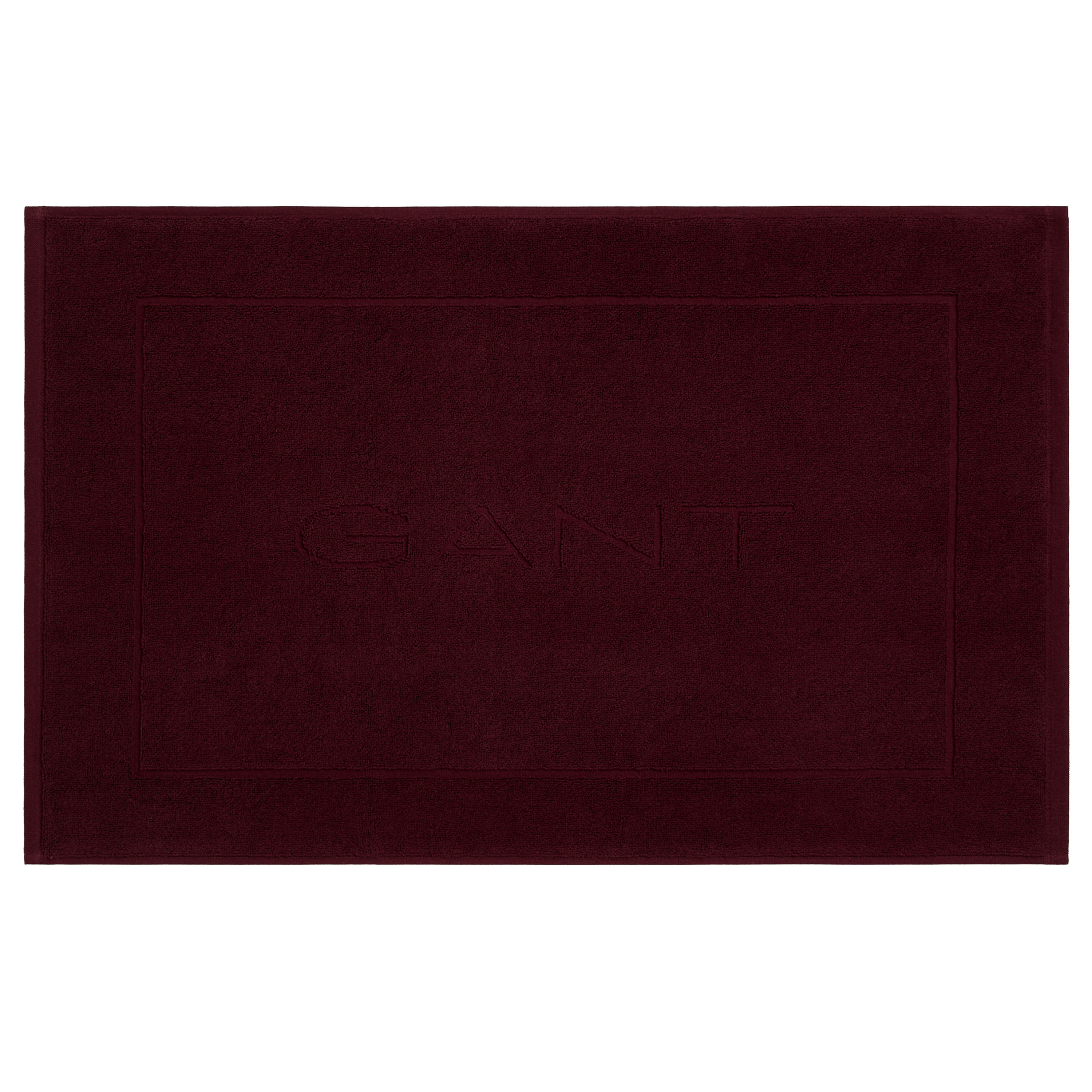 Organic Premium Terry Baderomsmatte Darkened Wine 50x80