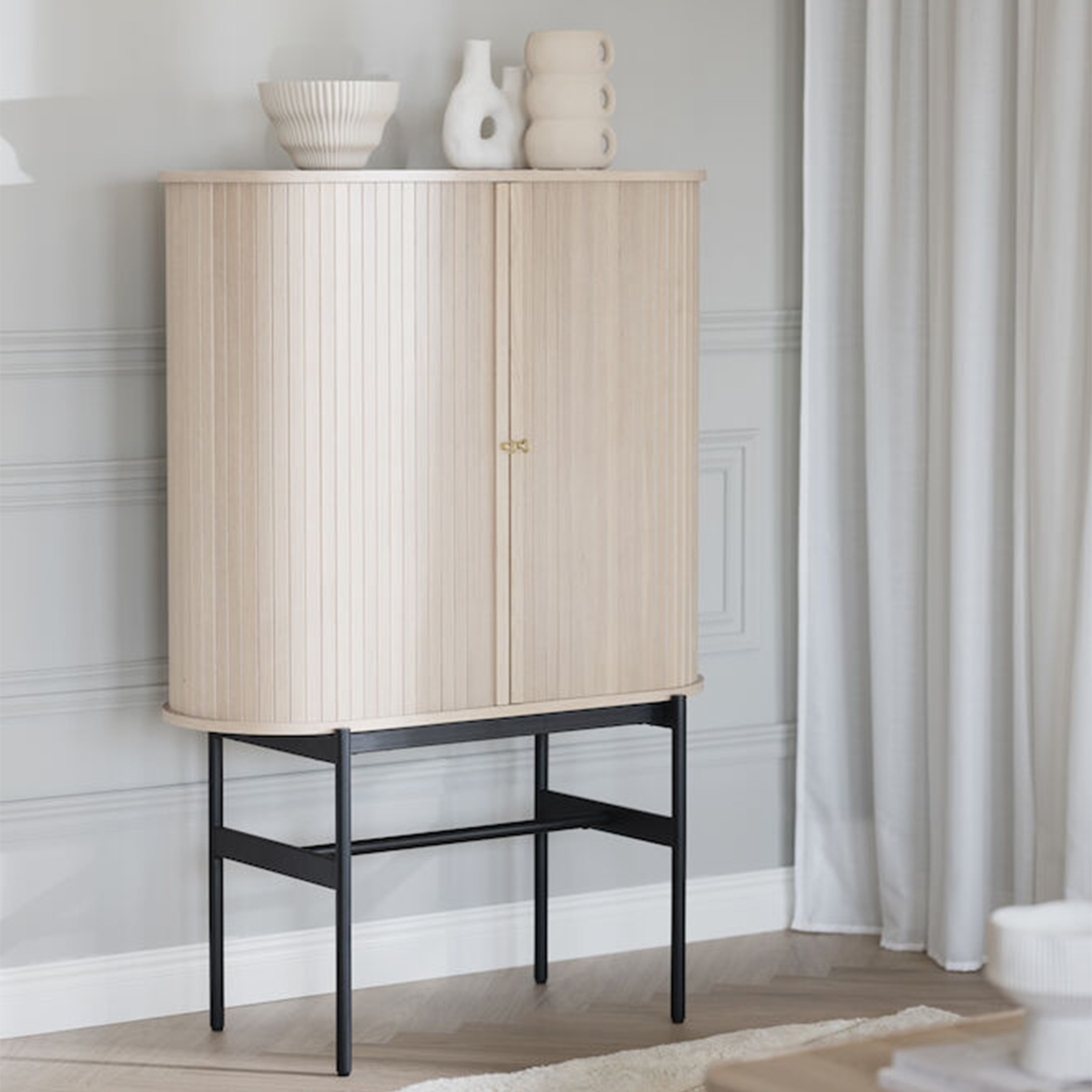 Rowico Home Haddington Skåp Vitpigmenterad/Svart102cm