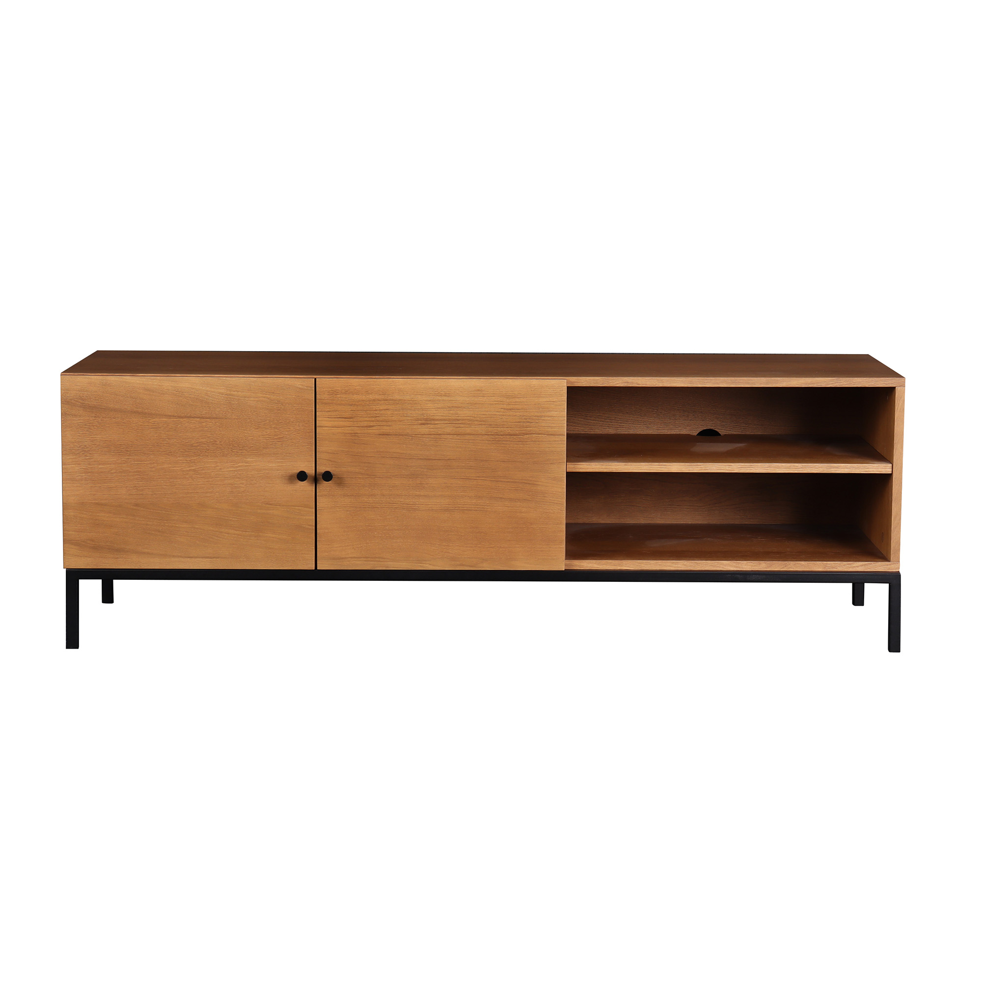 Nordic Home - Ezra TV-Bänk Rökt Ek 150cm - Brun